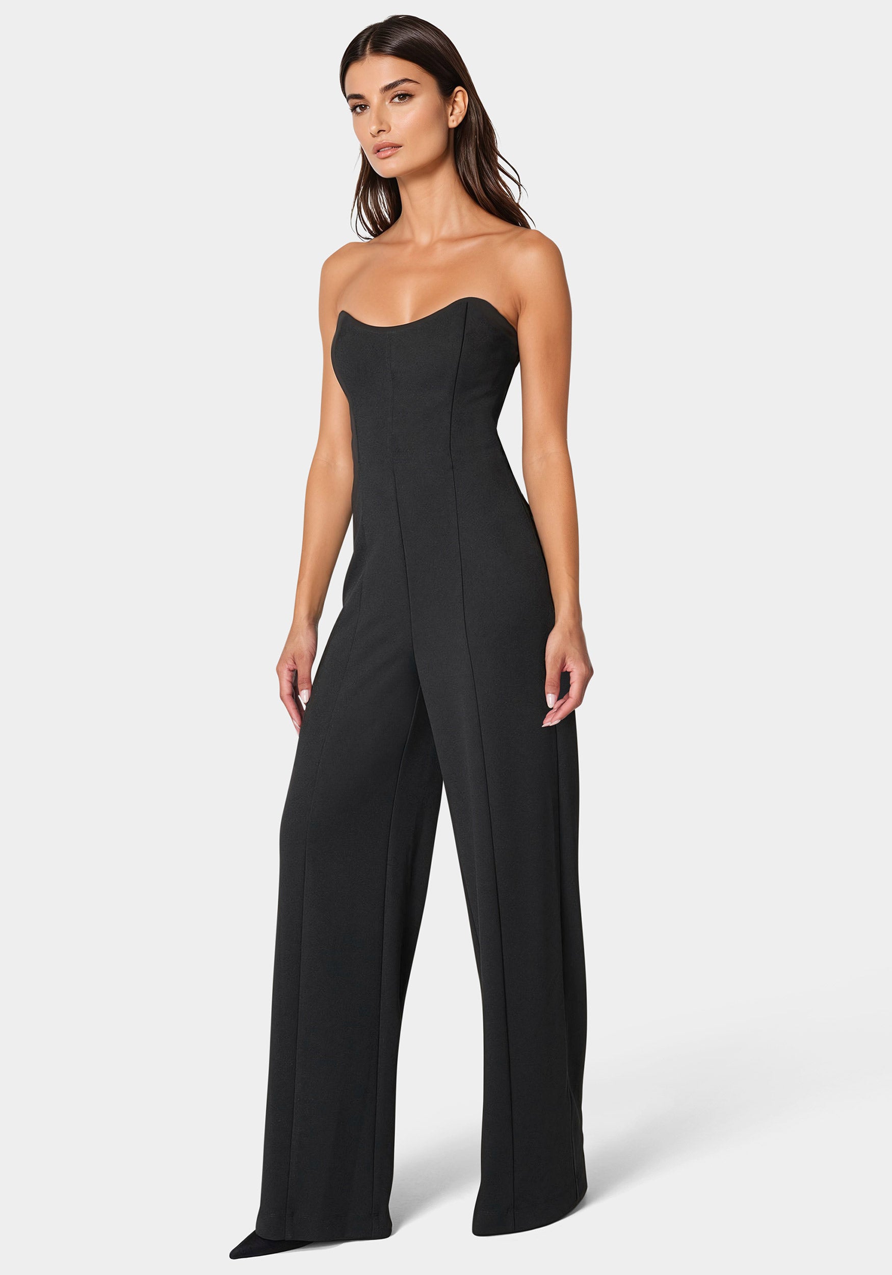 Studded Pearl Top And Palazzo Leg Jumpsuit