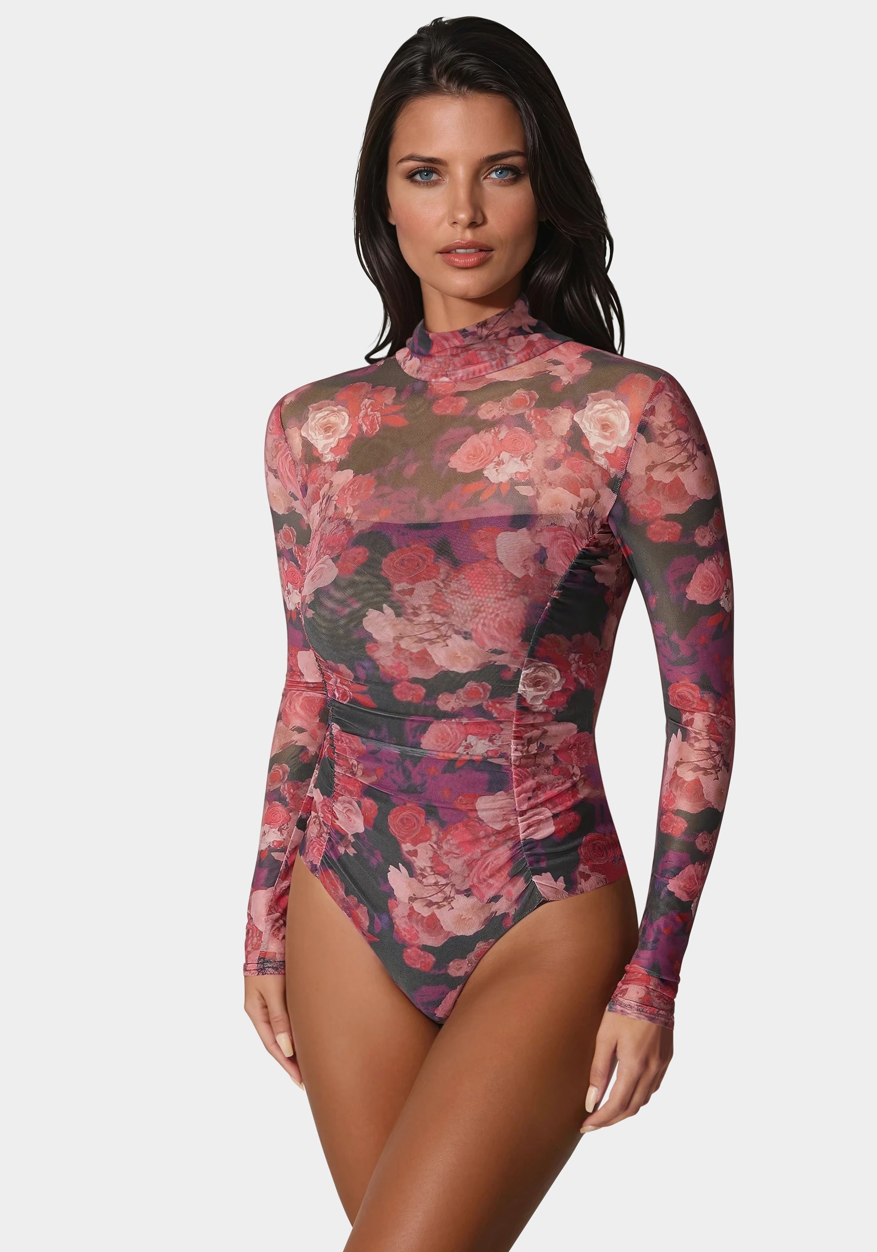 Floral Mesh Bodysuit