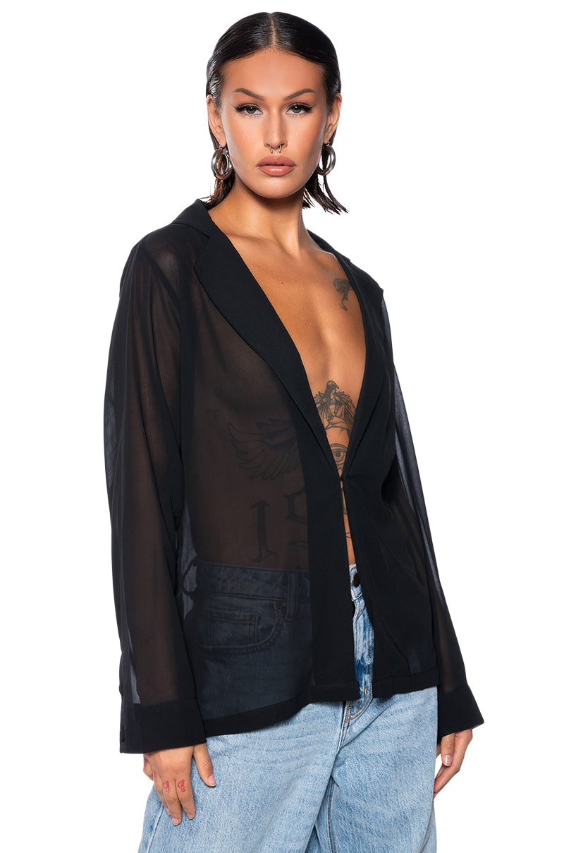 GG EASY MESH COVER UP JACKET