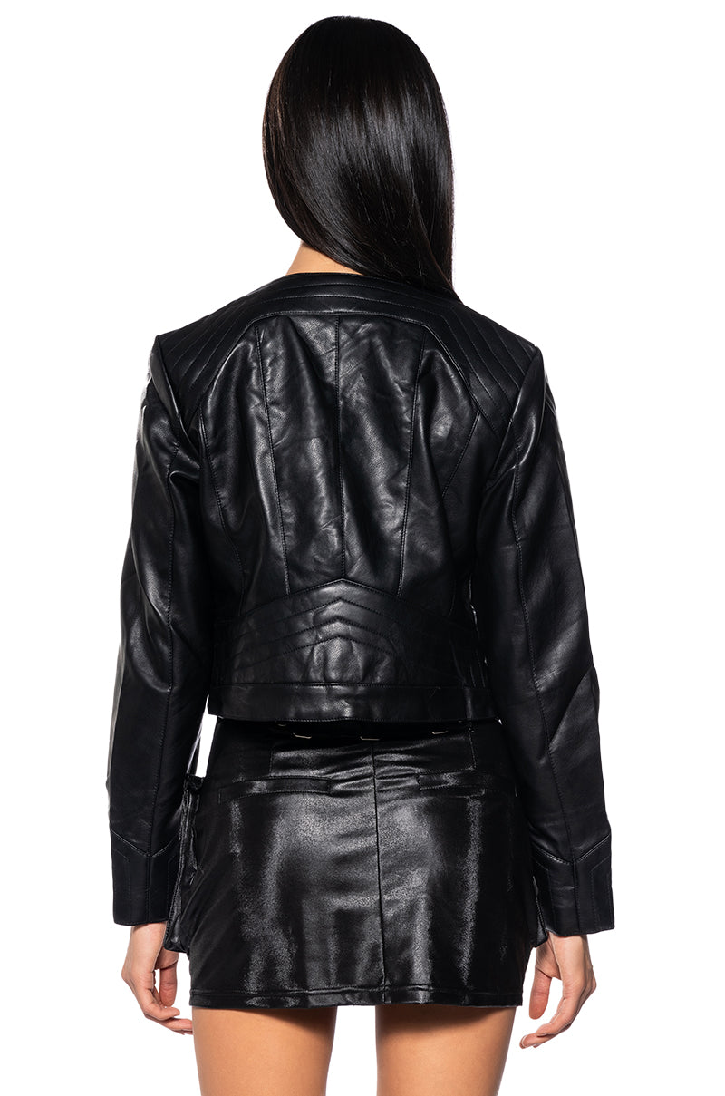 HARD ROCK PU MOTO JACKET