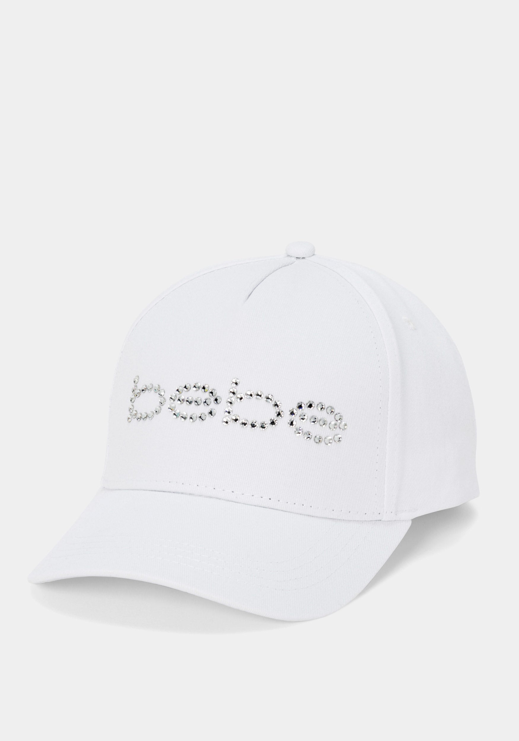 bebe Logo Hat Embellished With Crystals by Swarovski