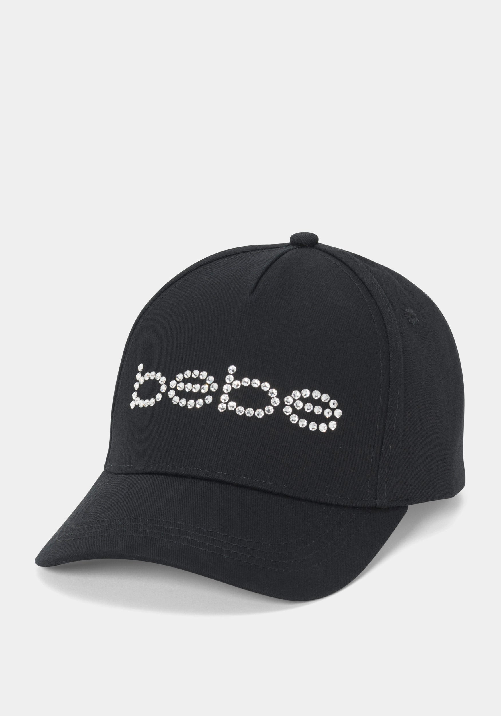 bebe Logo Hat Embellished With Crystals by Swarovski