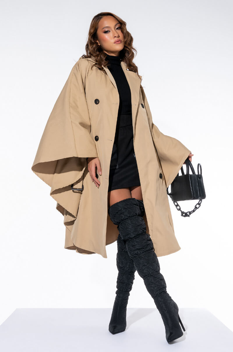 CLASSIC LONDON PONCHO TRENCH