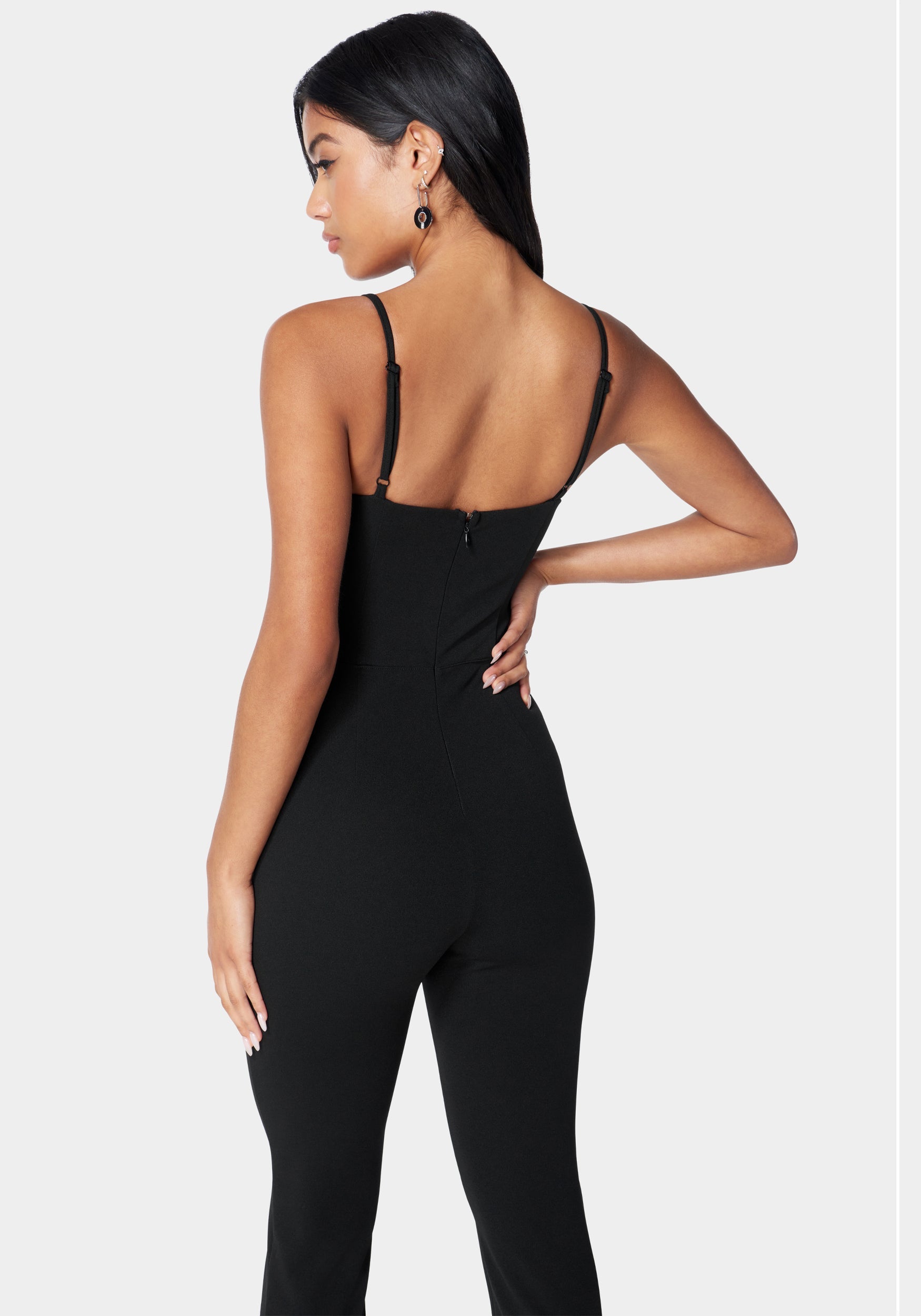 Corset Waist Slim Leg Jumpsuit