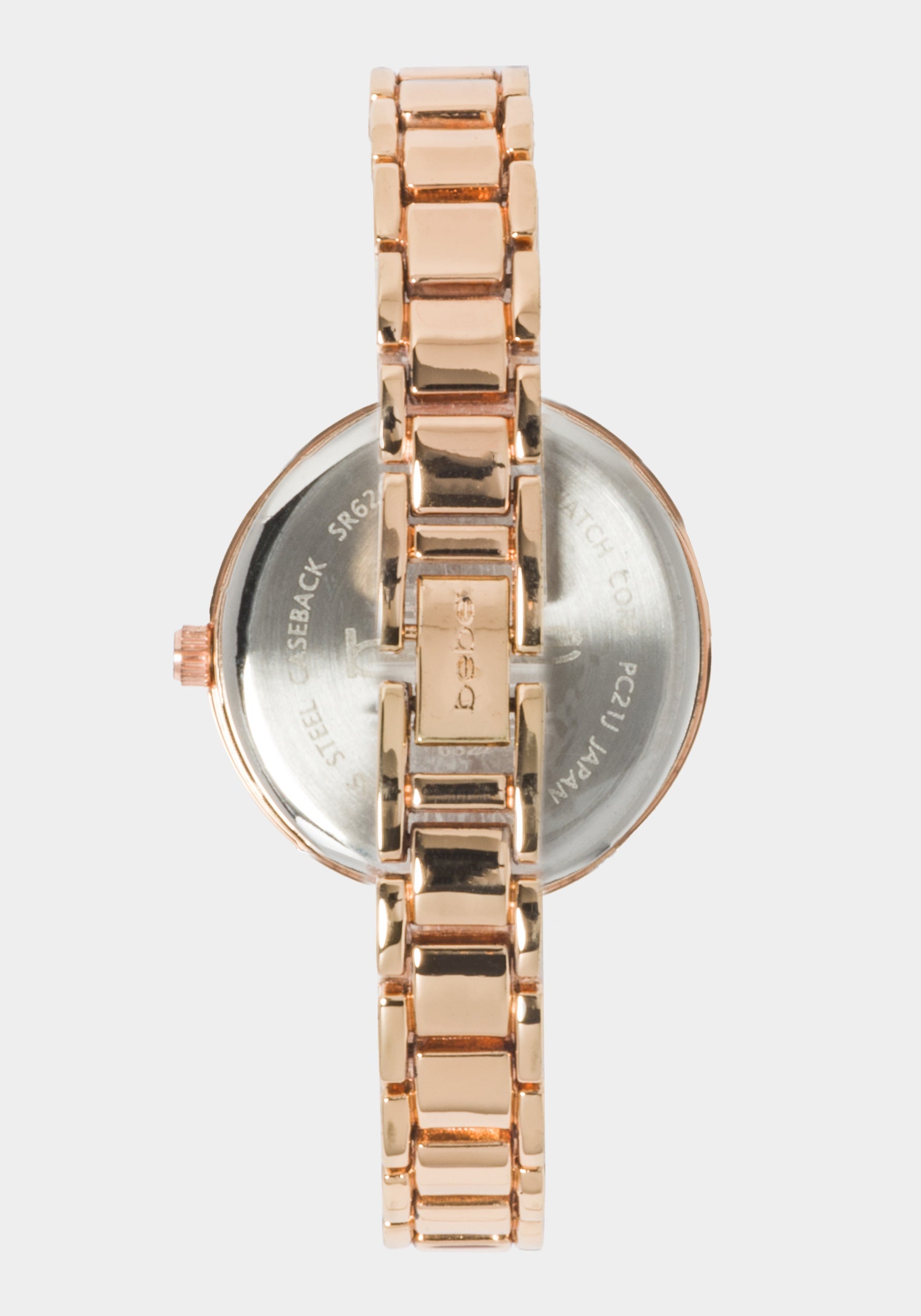 Rose Dial Crystal Bezel Watch