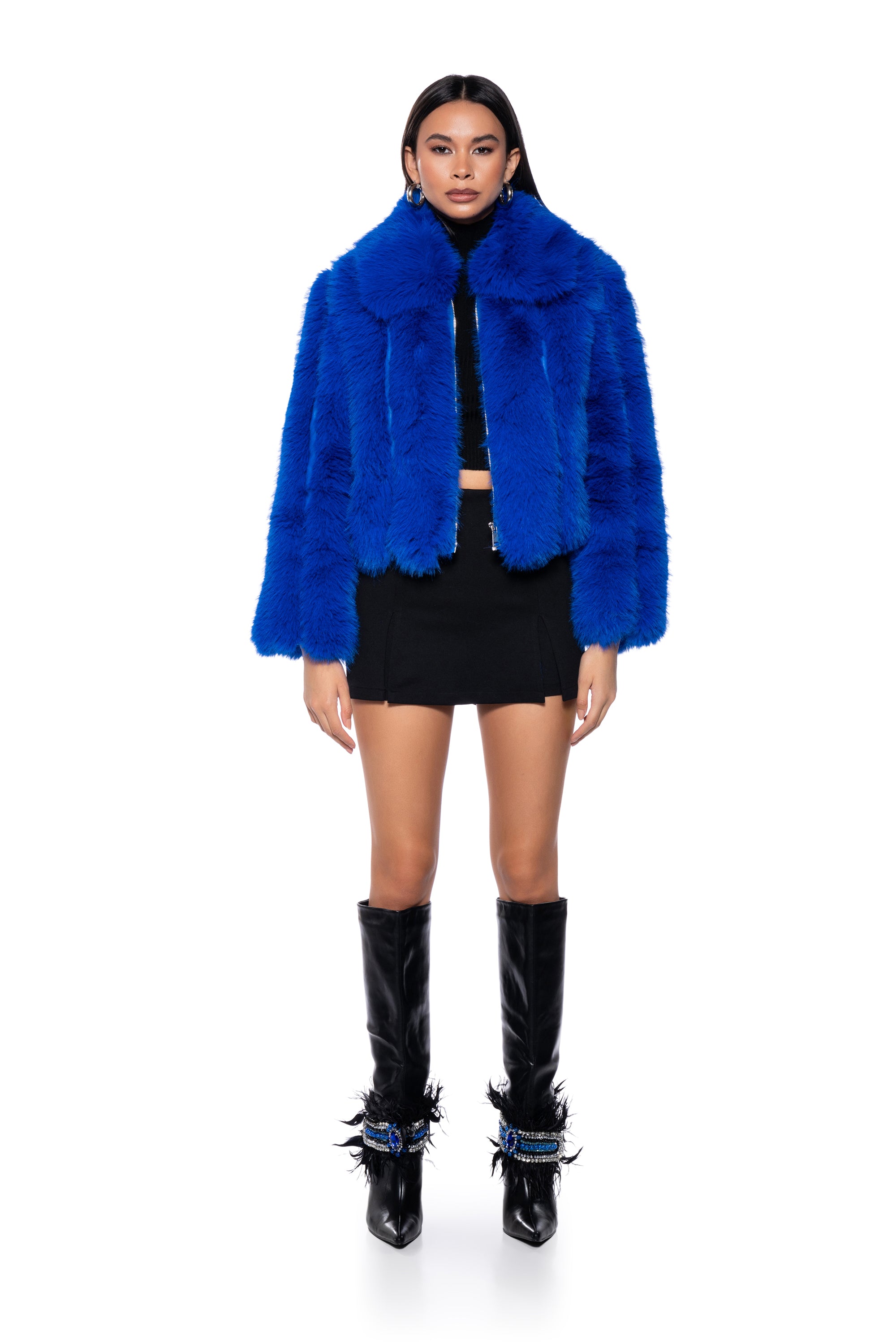 MARS GIRL FAUX FUR JACKET