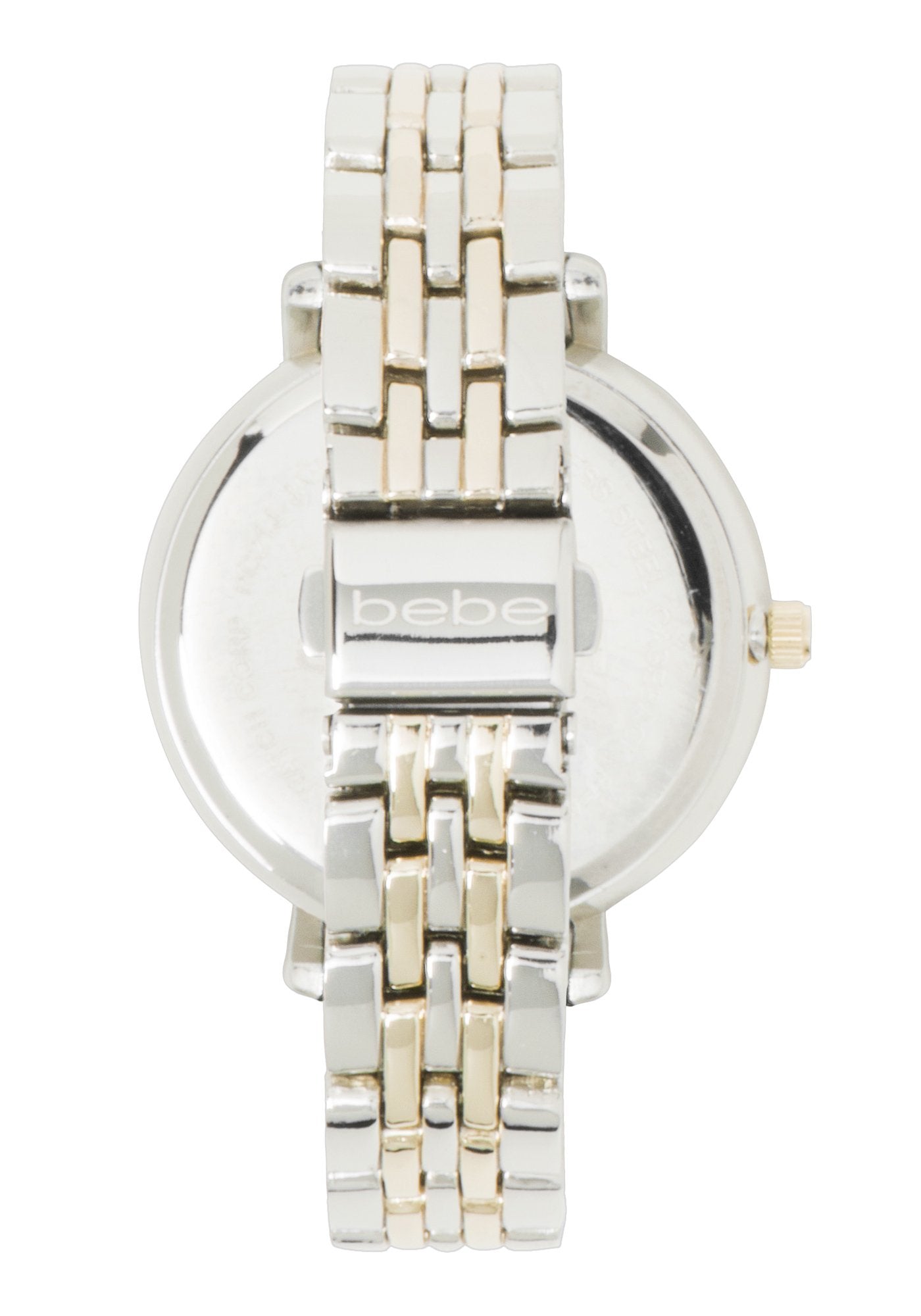 Two Tone Crystal Pave Watch