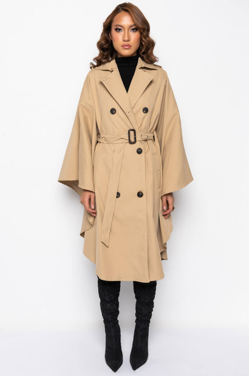 CLASSIC LONDON PONCHO TRENCH