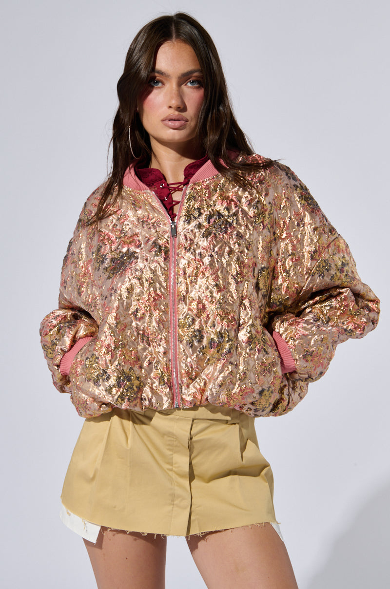 OLLARI BROCADE BOMBER