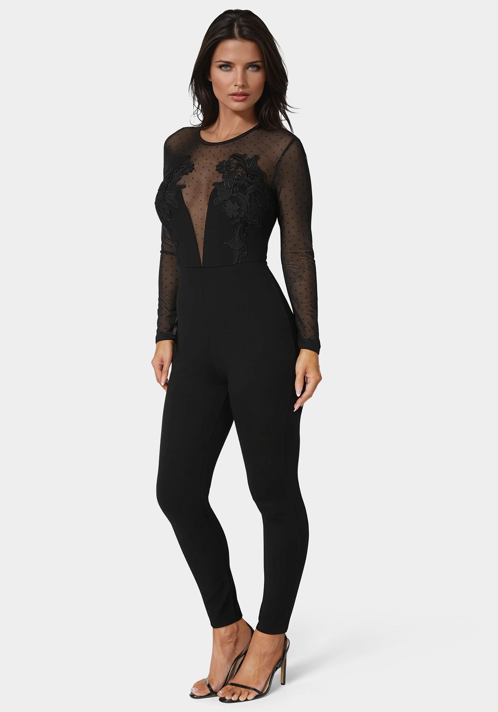 Lace Applique Catsuit