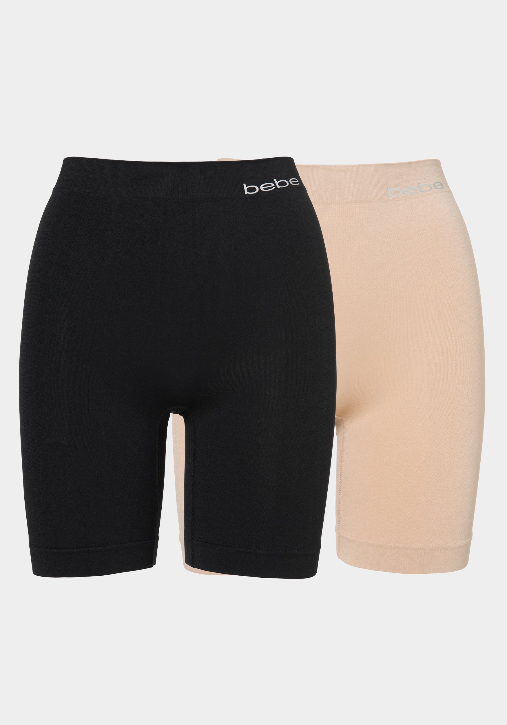 Two Pack Seamless Microfiber Slip Shorts