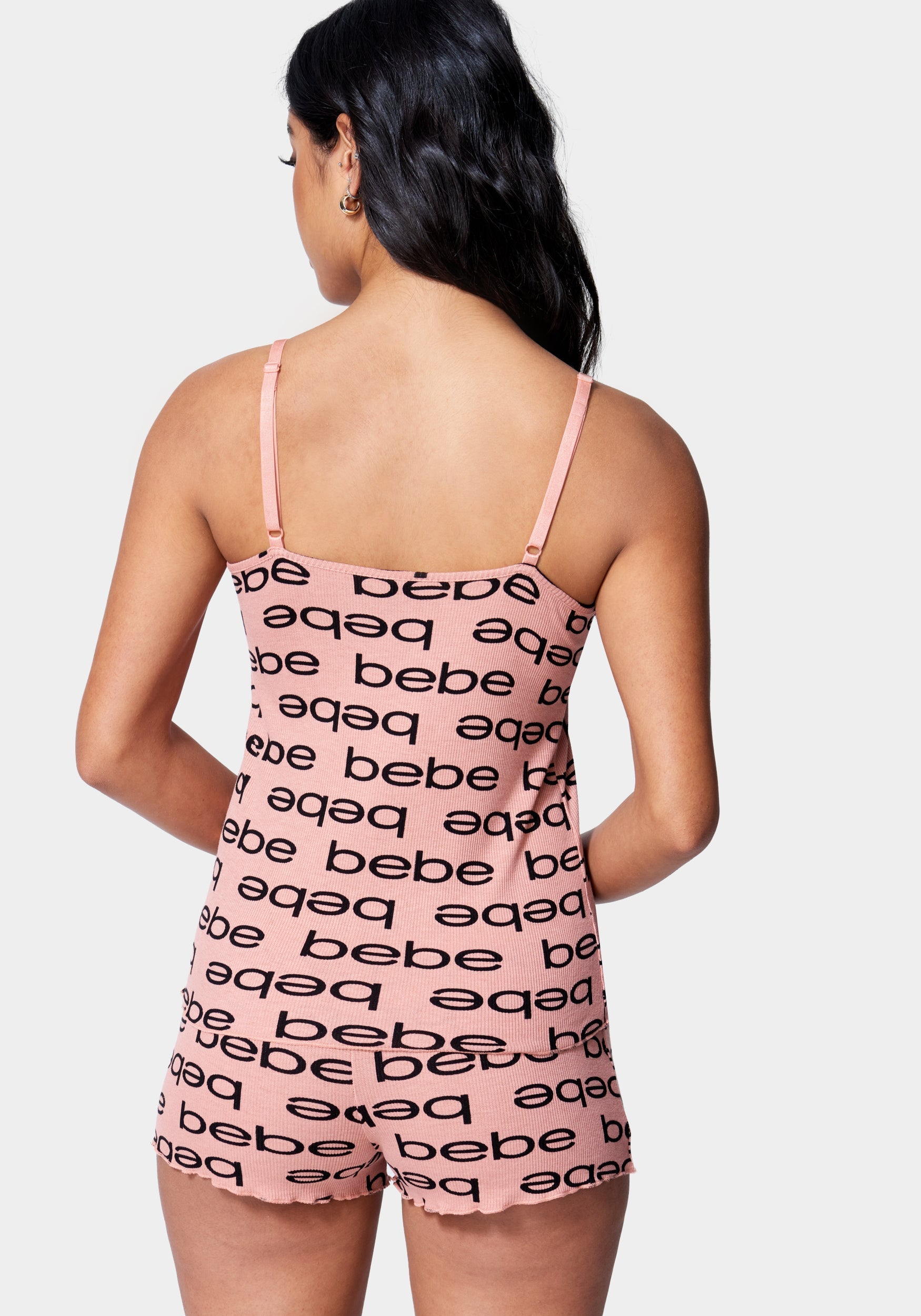 Bebe Logo Cami Short Set