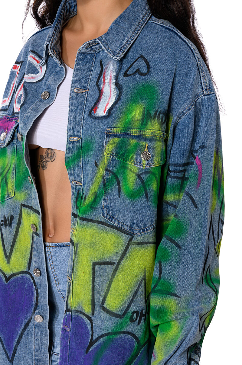 HEAVY HITTER OVERSIZED DENIM JACKET