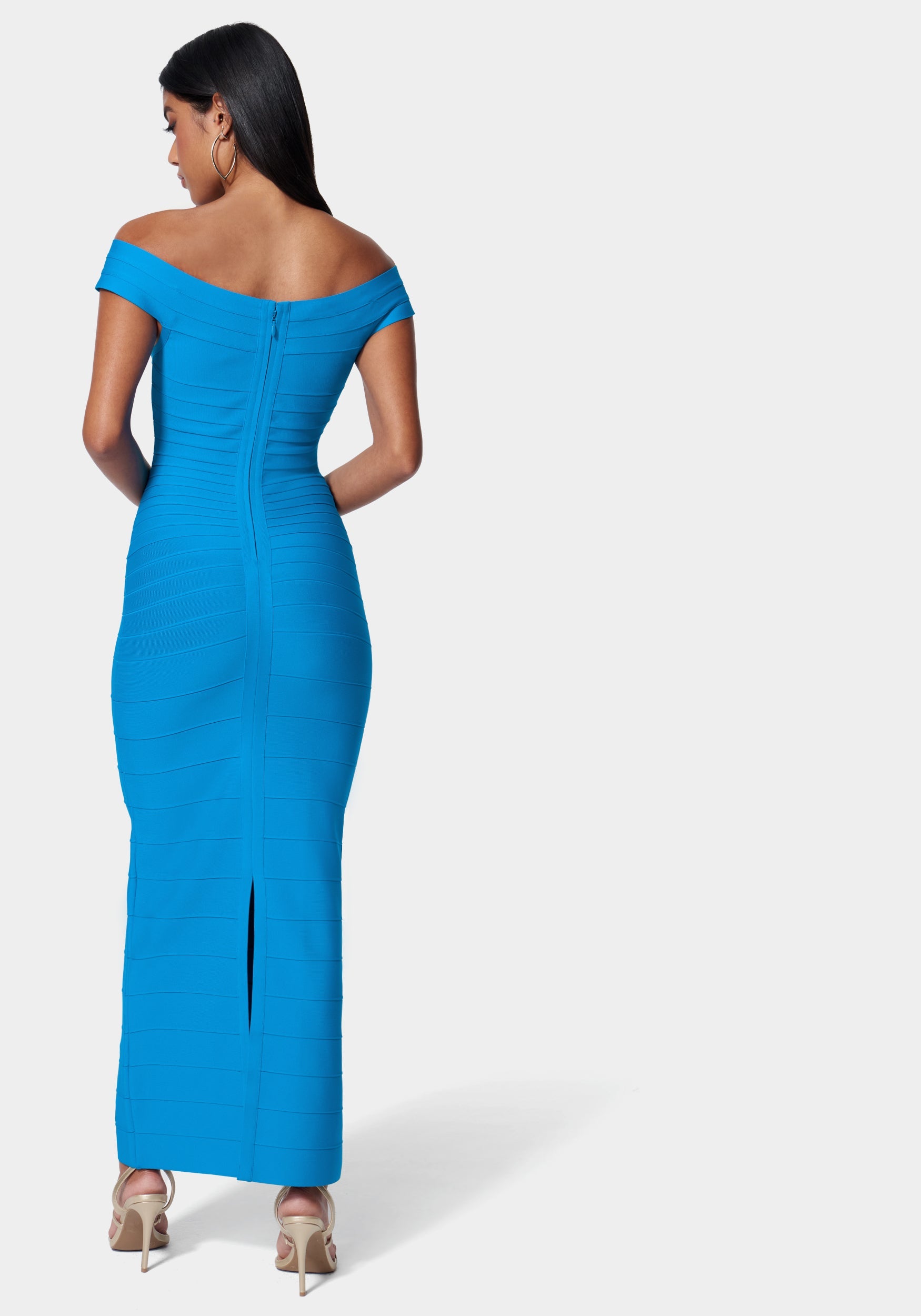 Luxe Bandage Off Shoulder Gown