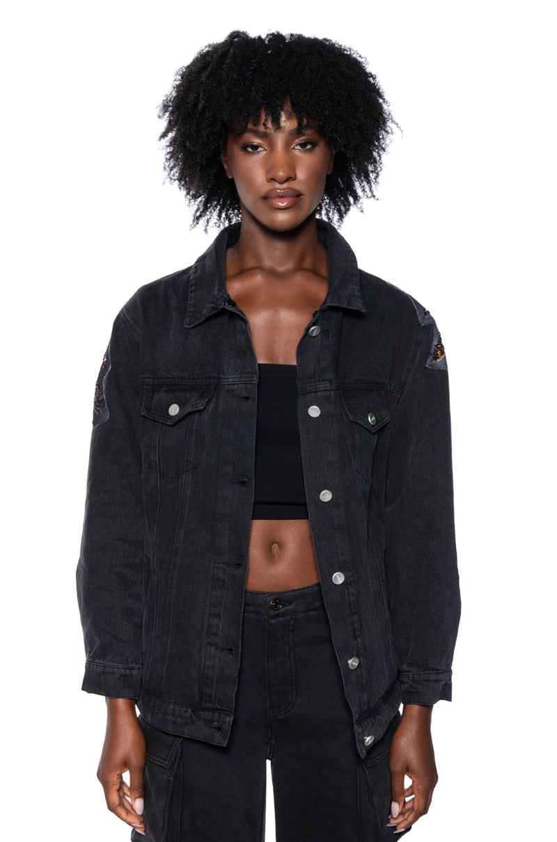 BLONDELLE OVERSIZED ROCKER DENIM