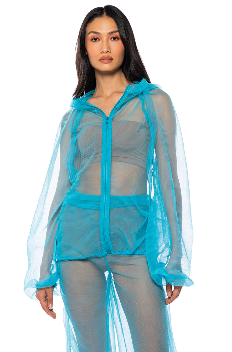 I DREAM OF JEANIE MESH ZIP UP JACKET