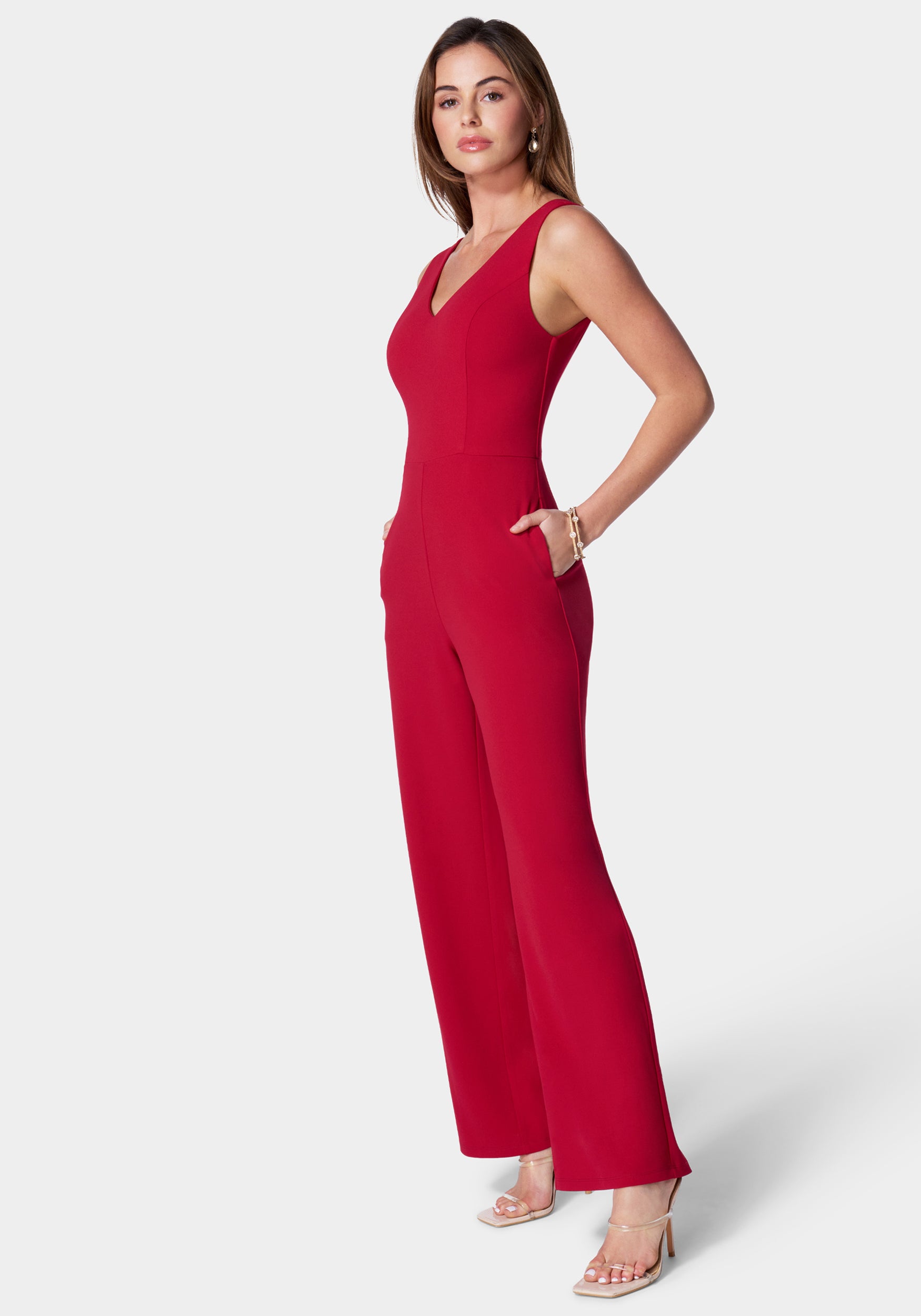 V Neck Core Jumpsuit