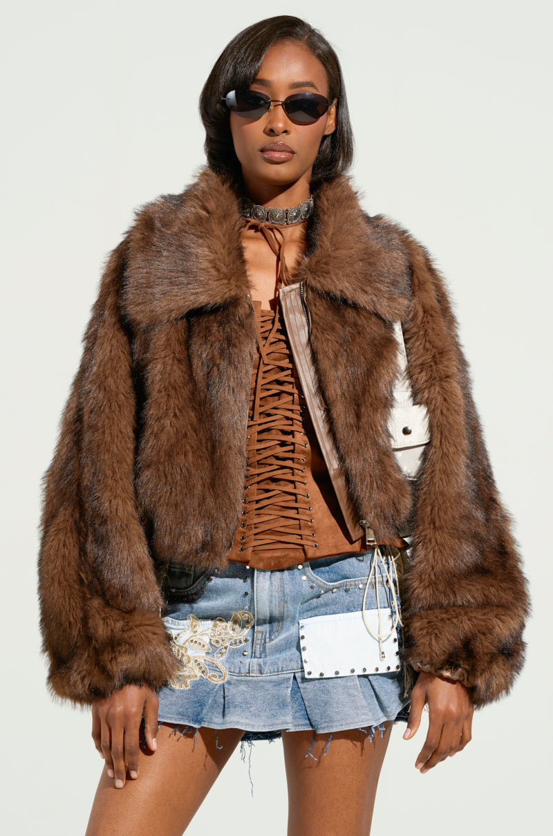 KAI FAUX FUR BOMBER