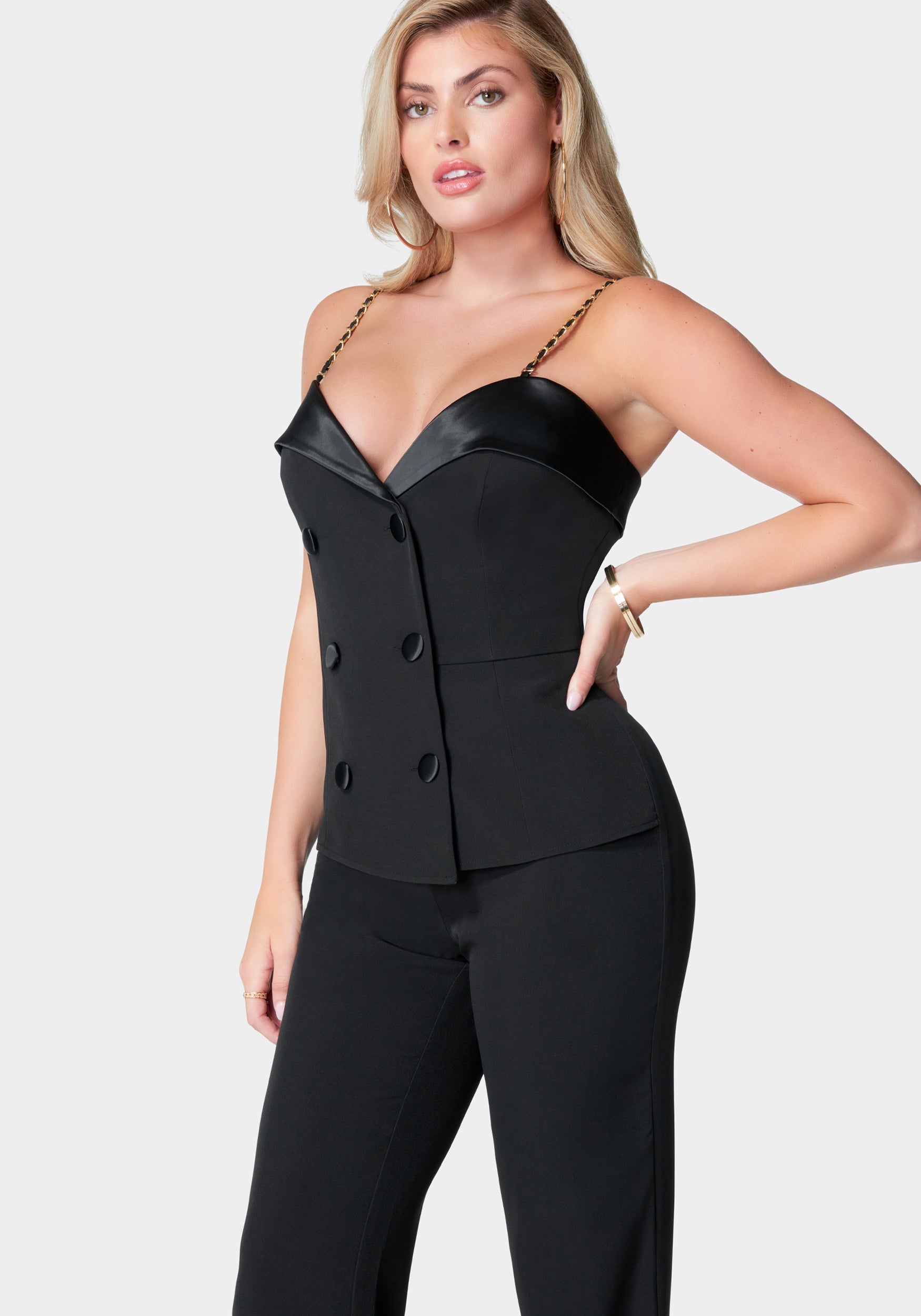 Double Breasted Suiting Jumpsuit