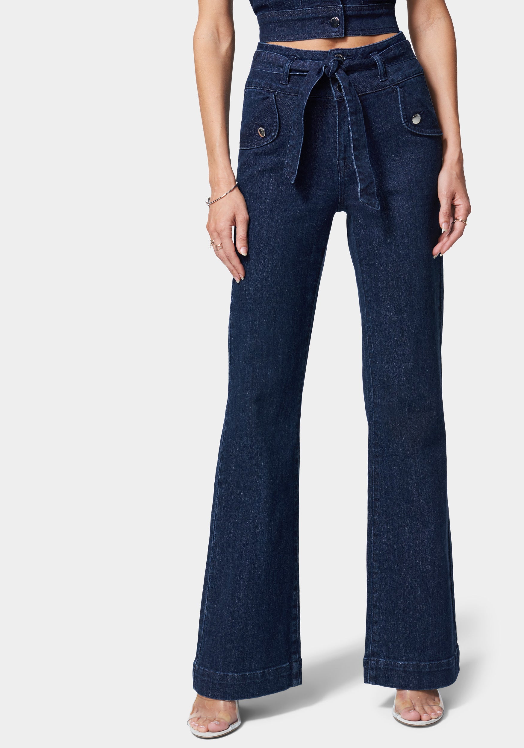 Belted Wide Leg Jean