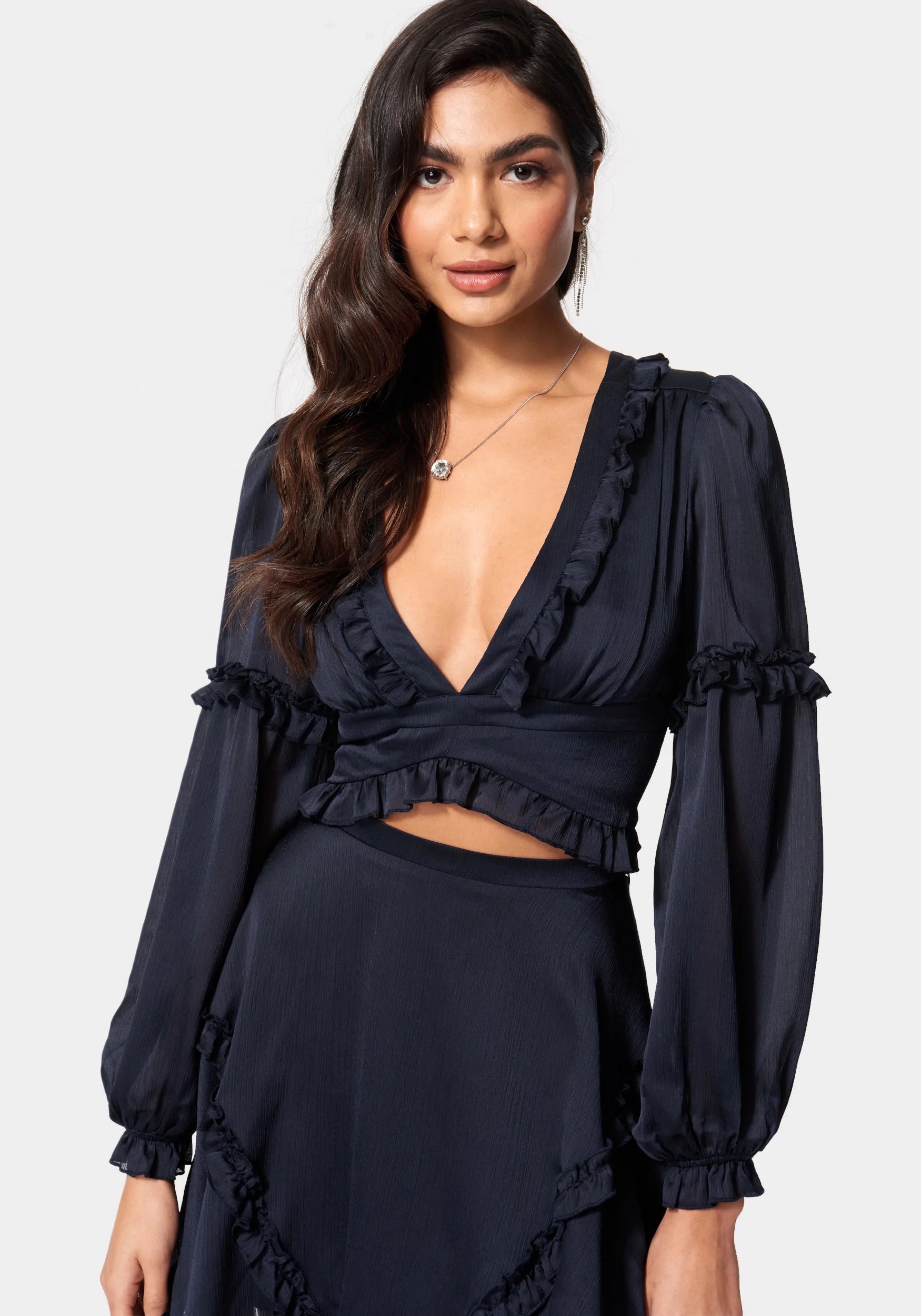 Yoryu Ruffle Wrap Top