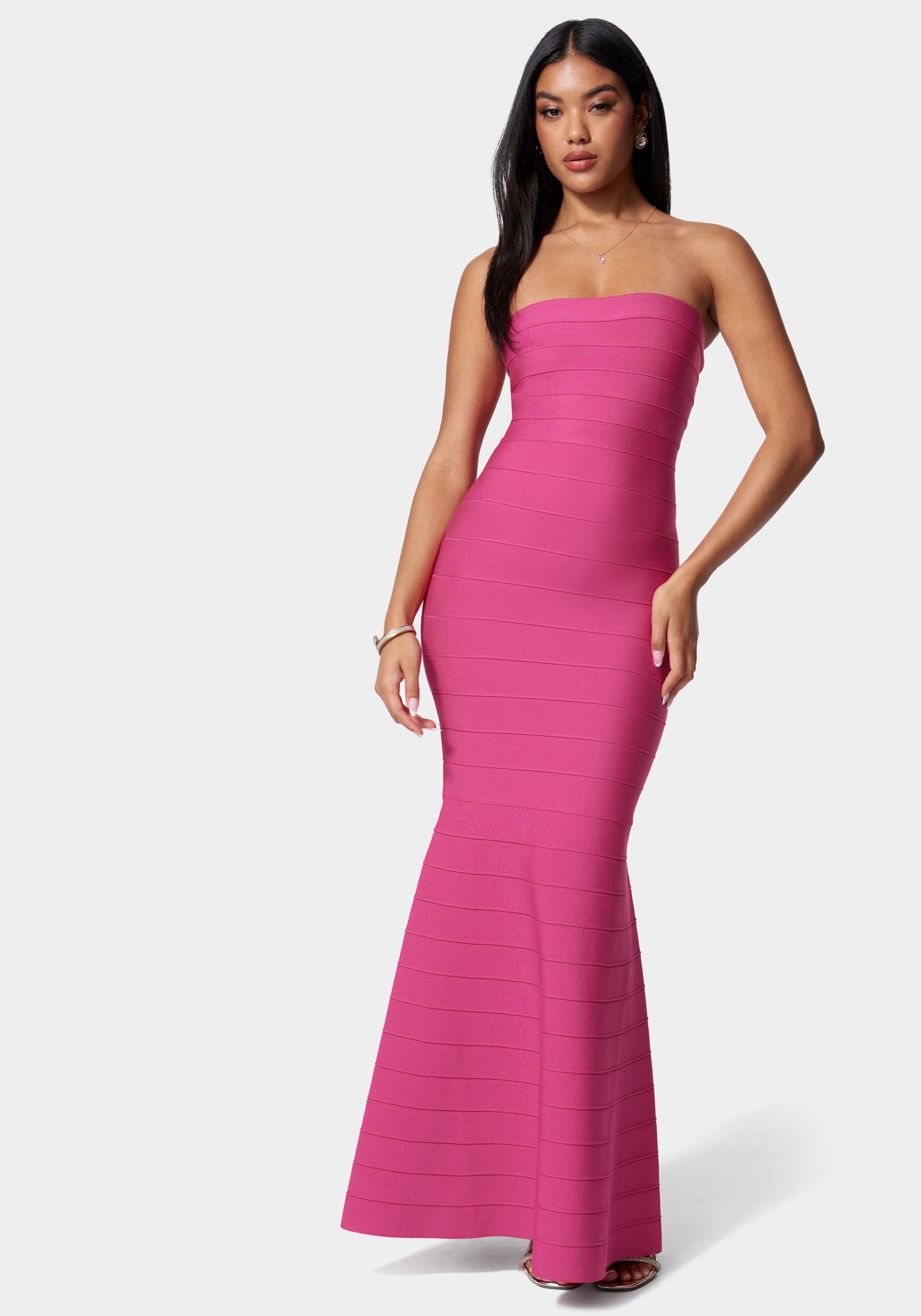 Luxe Bandage Strapless Gown