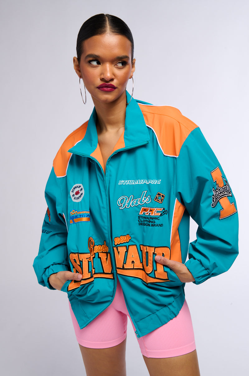 ALIX PATCH WINDBREAKER BOMBER