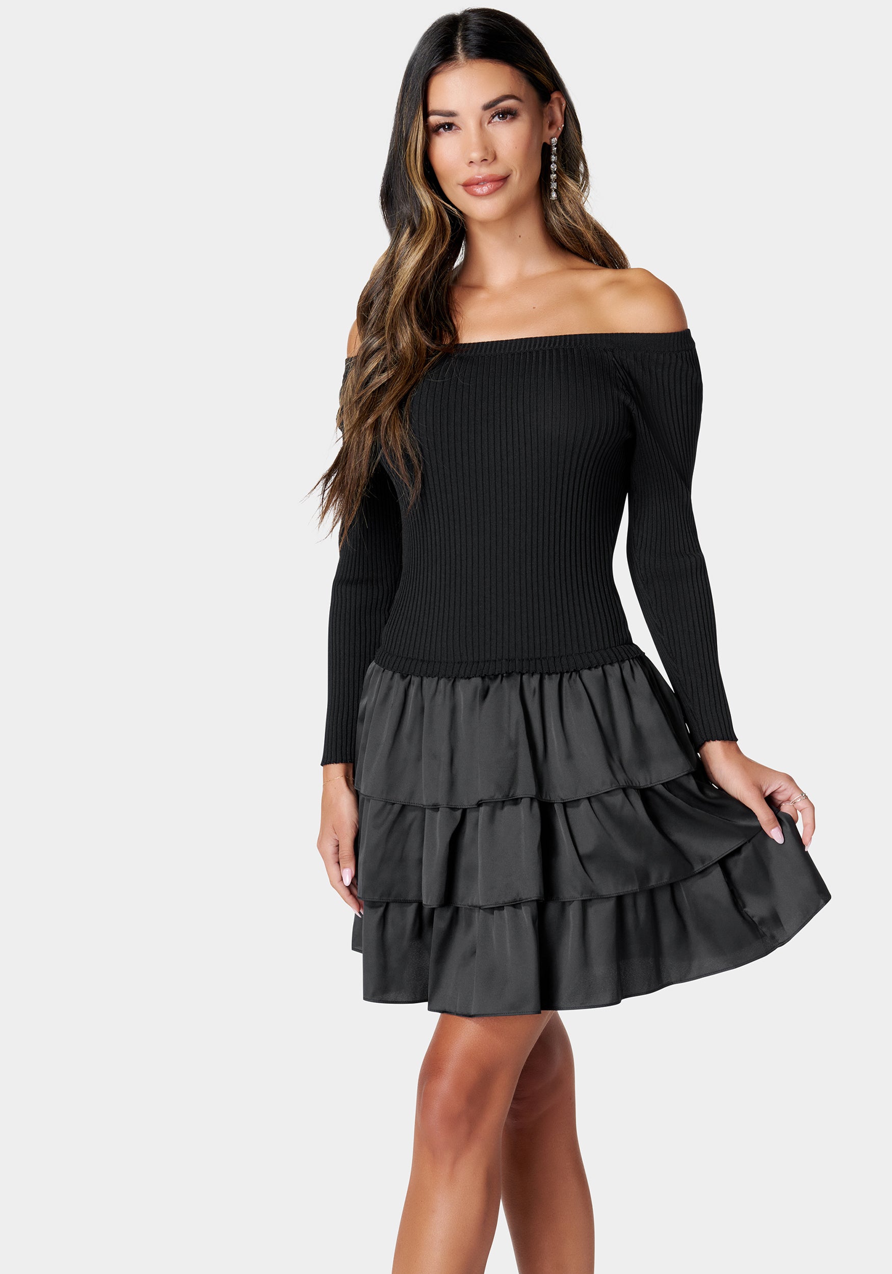 Off The Shoulder Tiered Dress