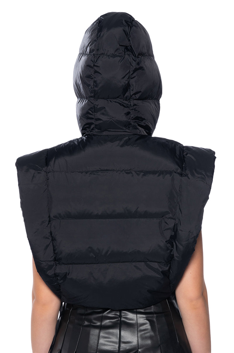 KEEP IT CASUAL SELF TIE PUFFER VEST