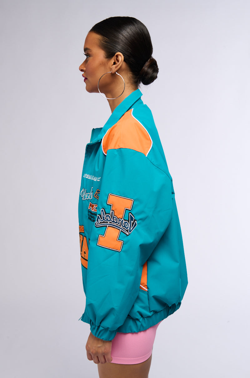 ALIX PATCH WINDBREAKER BOMBER