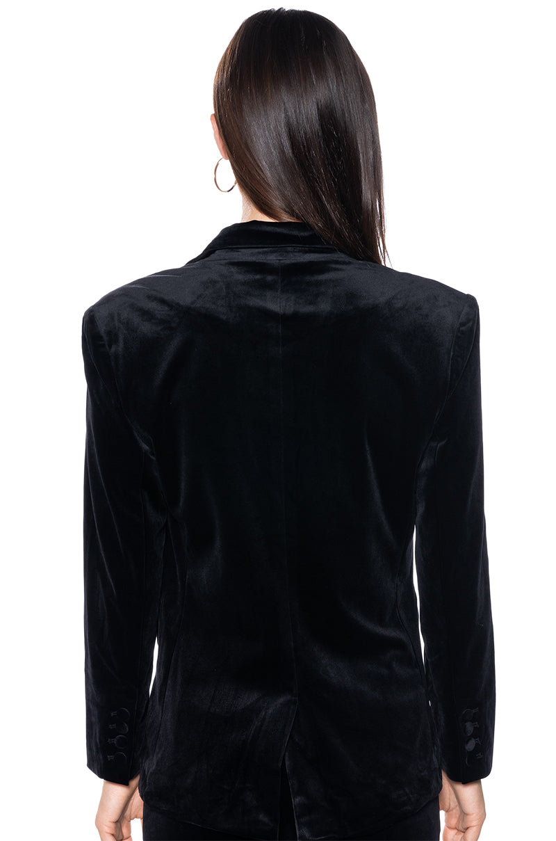 NIGHT MOVES VELVET BLAZER