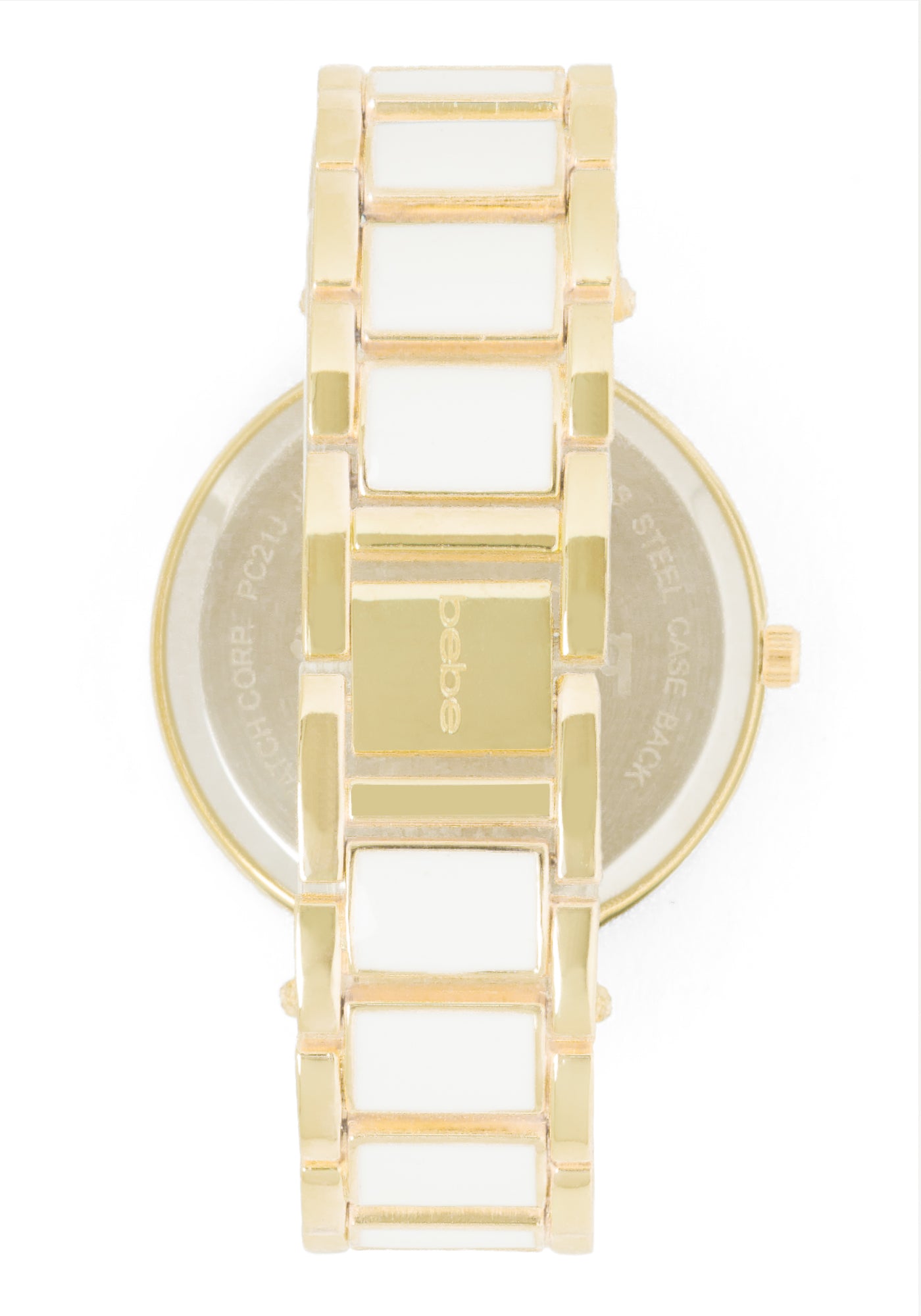 Goldtone And White Watch