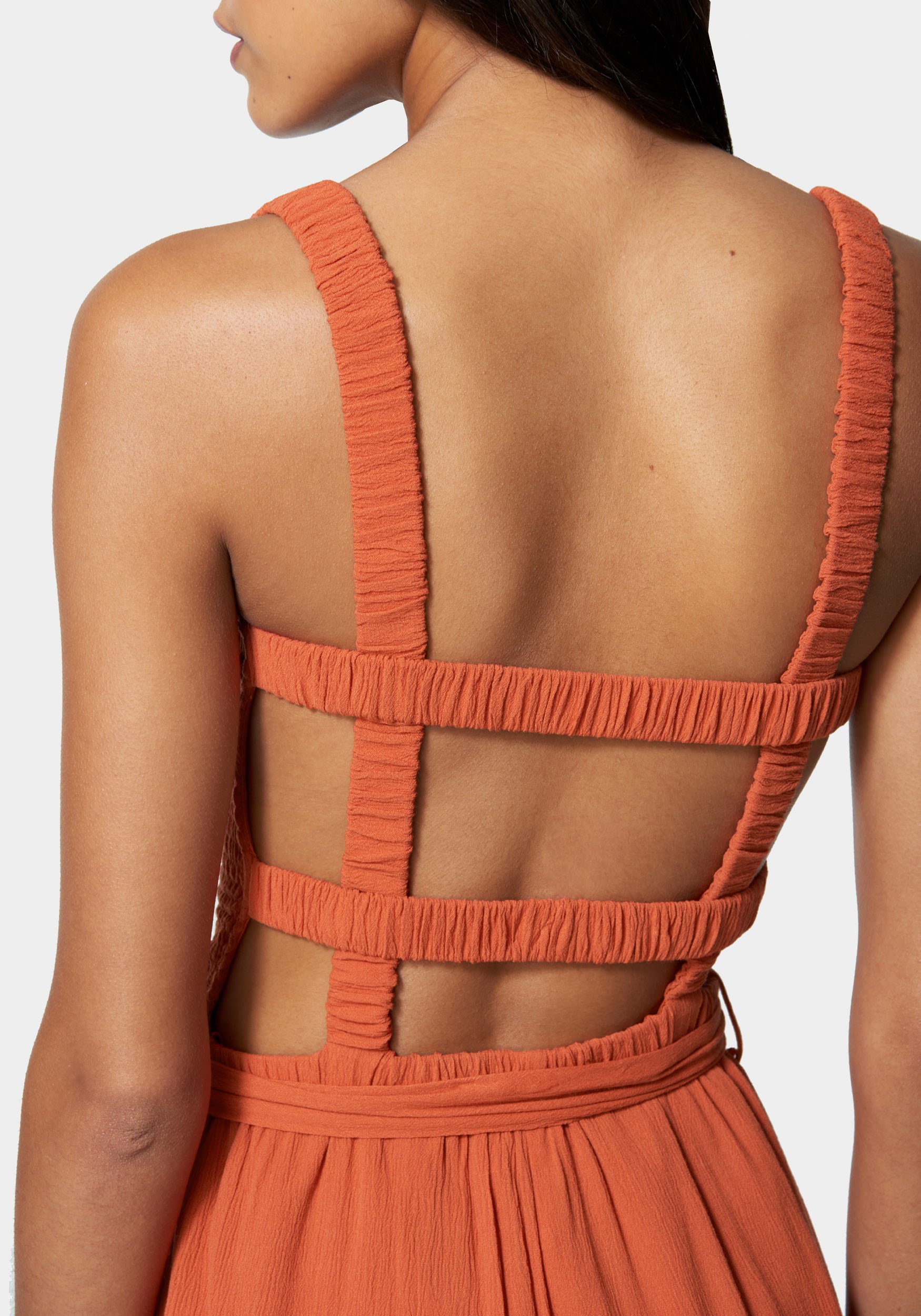 Caged Back Culotte Jumpsuit