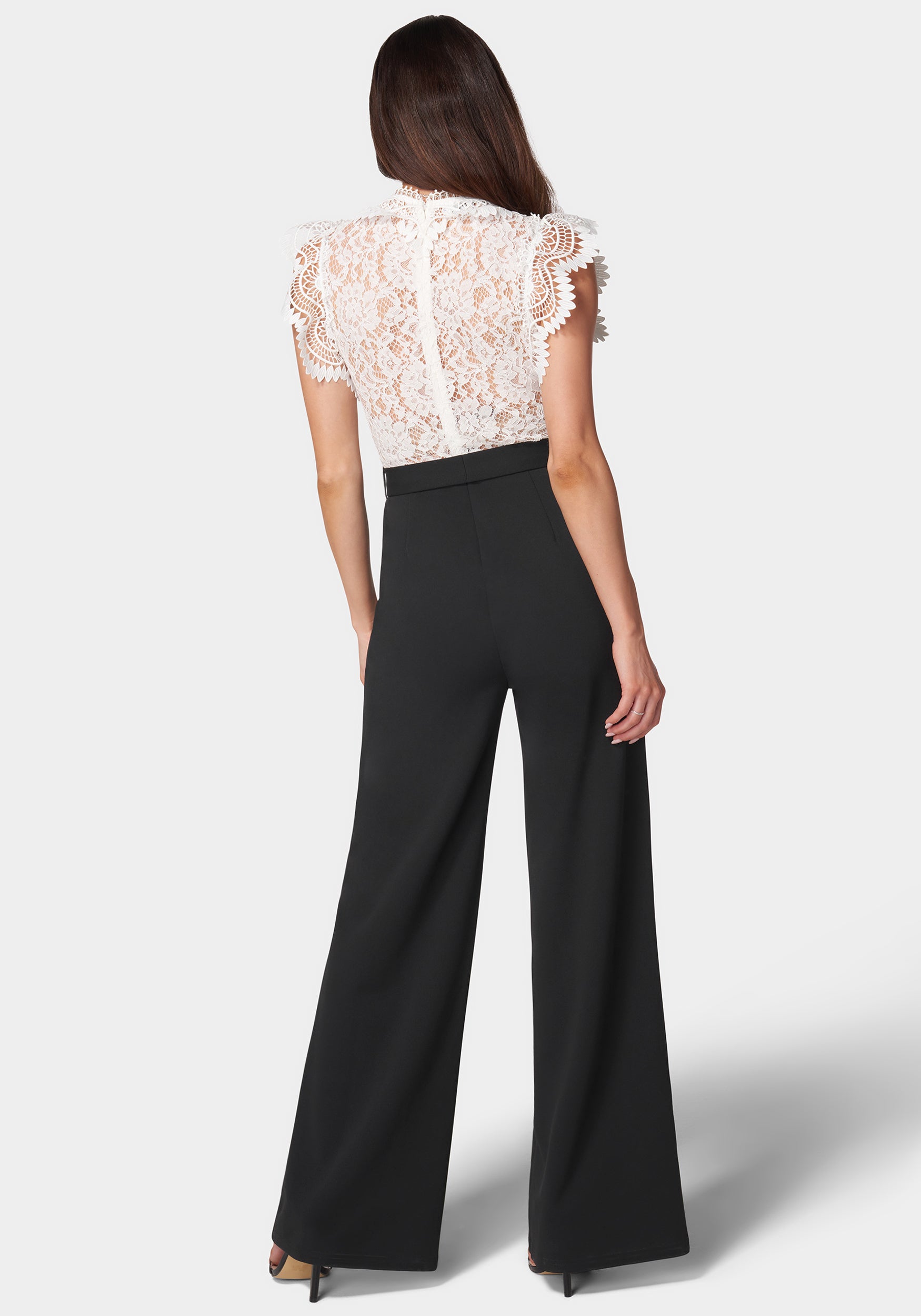 Ruffle Lace Jumpsuit