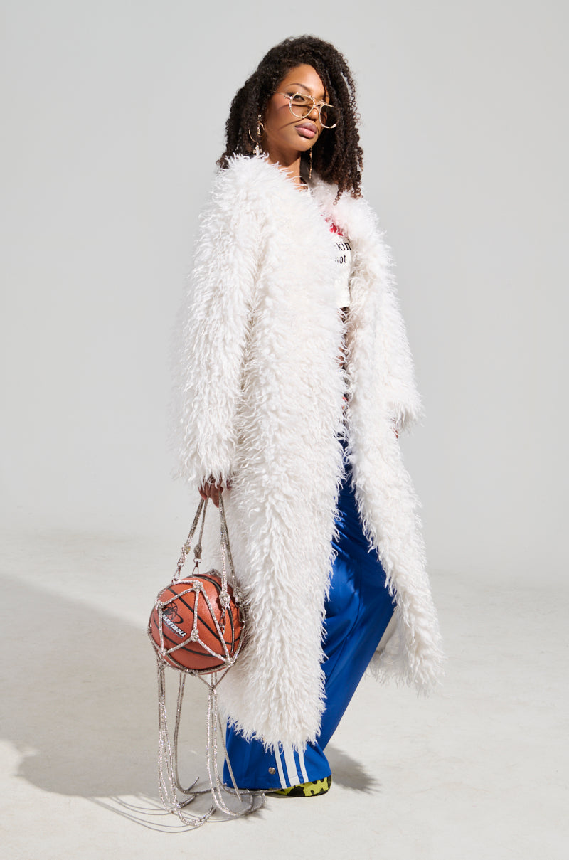 INA MOHAIR FUR TRENCH