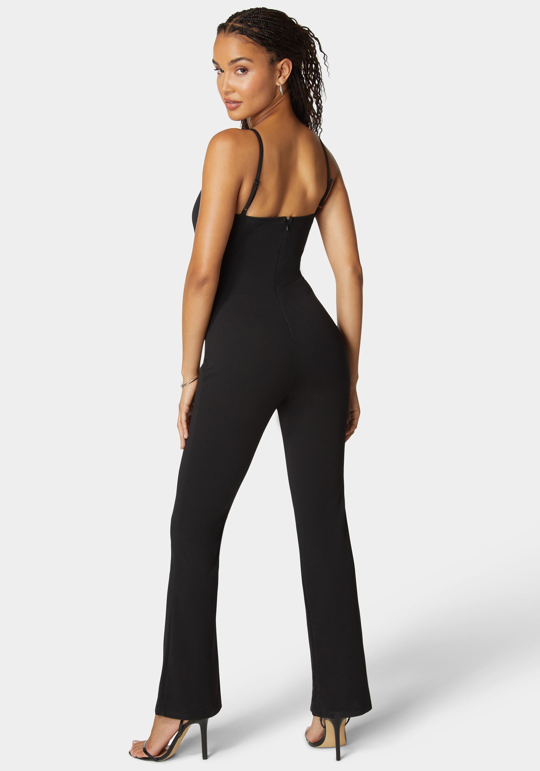 Twist Front Wide Leg Jumpsuit