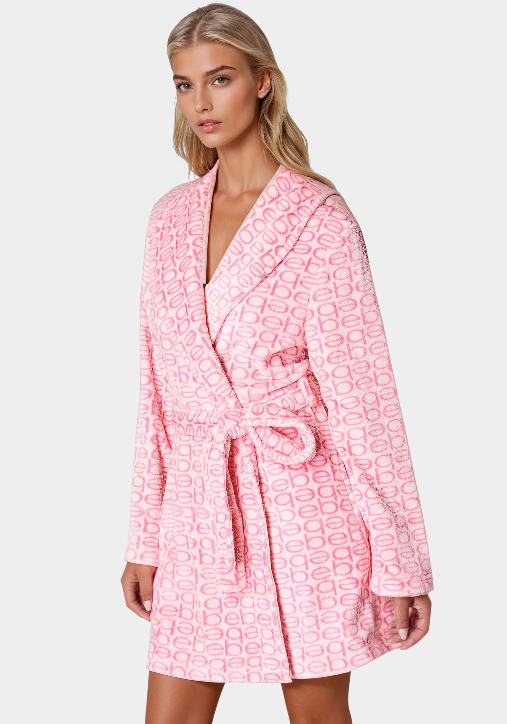 Printed Plush Robe