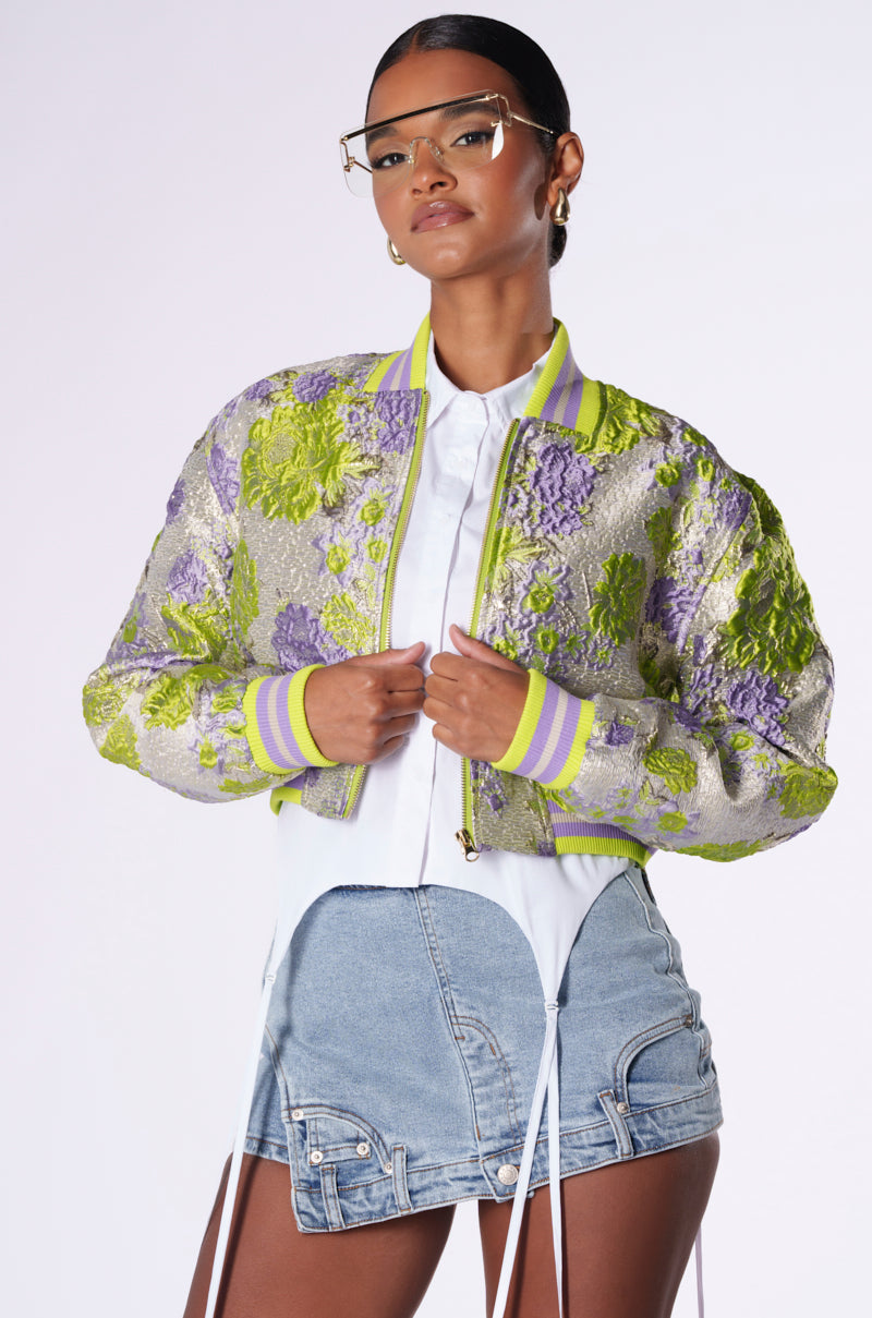 KYLA BROCADE BOMBER