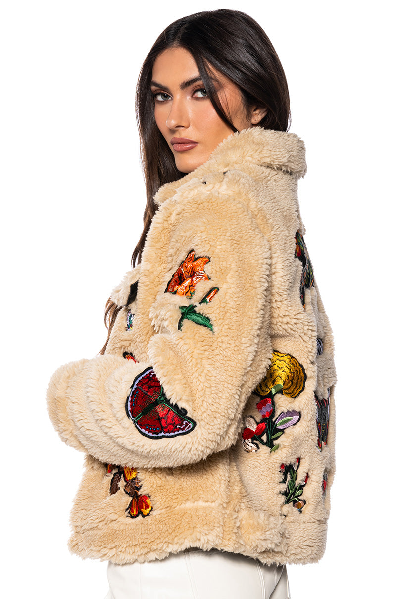 JESUIS FURRY BOMBER JACKET