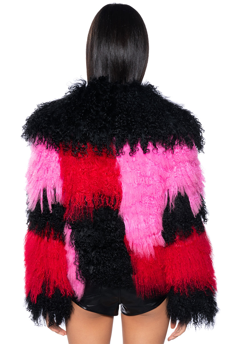 MY BEYDAY COLORFUL REAL MOHAIR JACKET