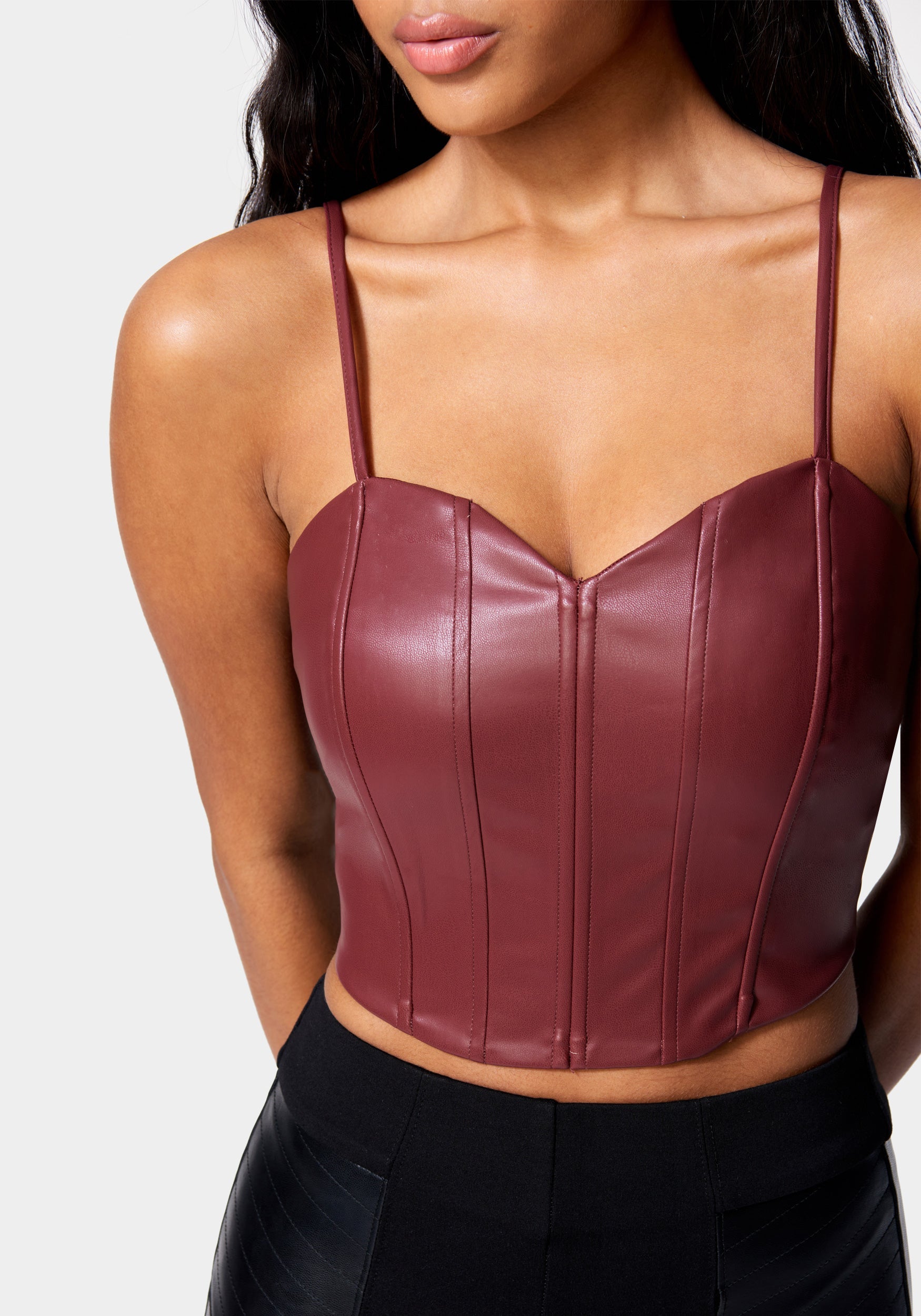 Vegan Leather Bustier