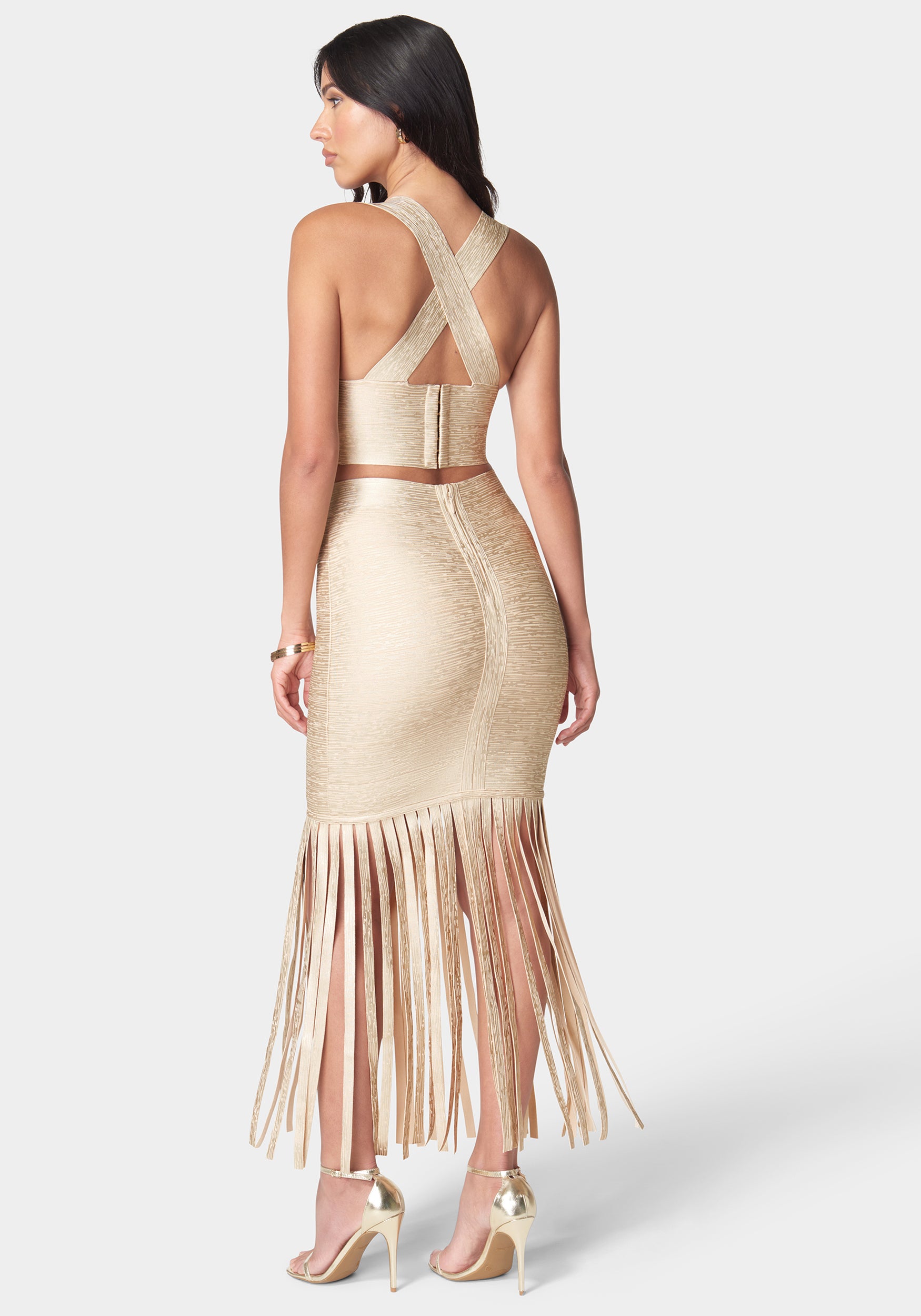 Bandage Foil Two Piece Fringe Set