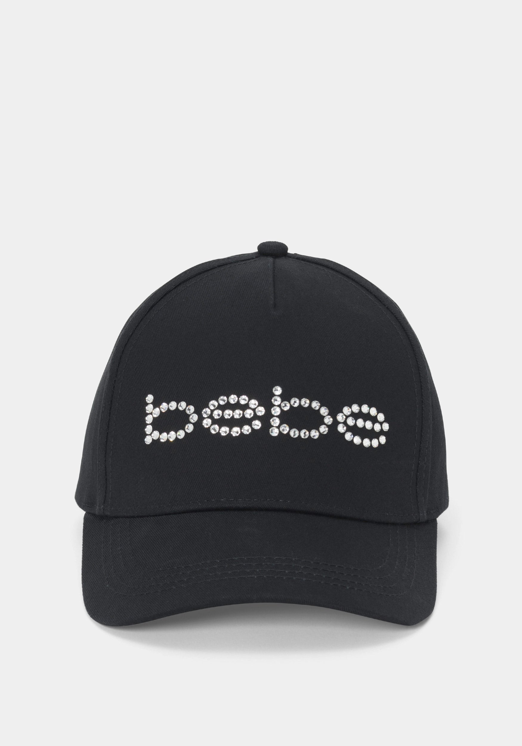 bebe Logo Hat Embellished With Crystals by Swarovski