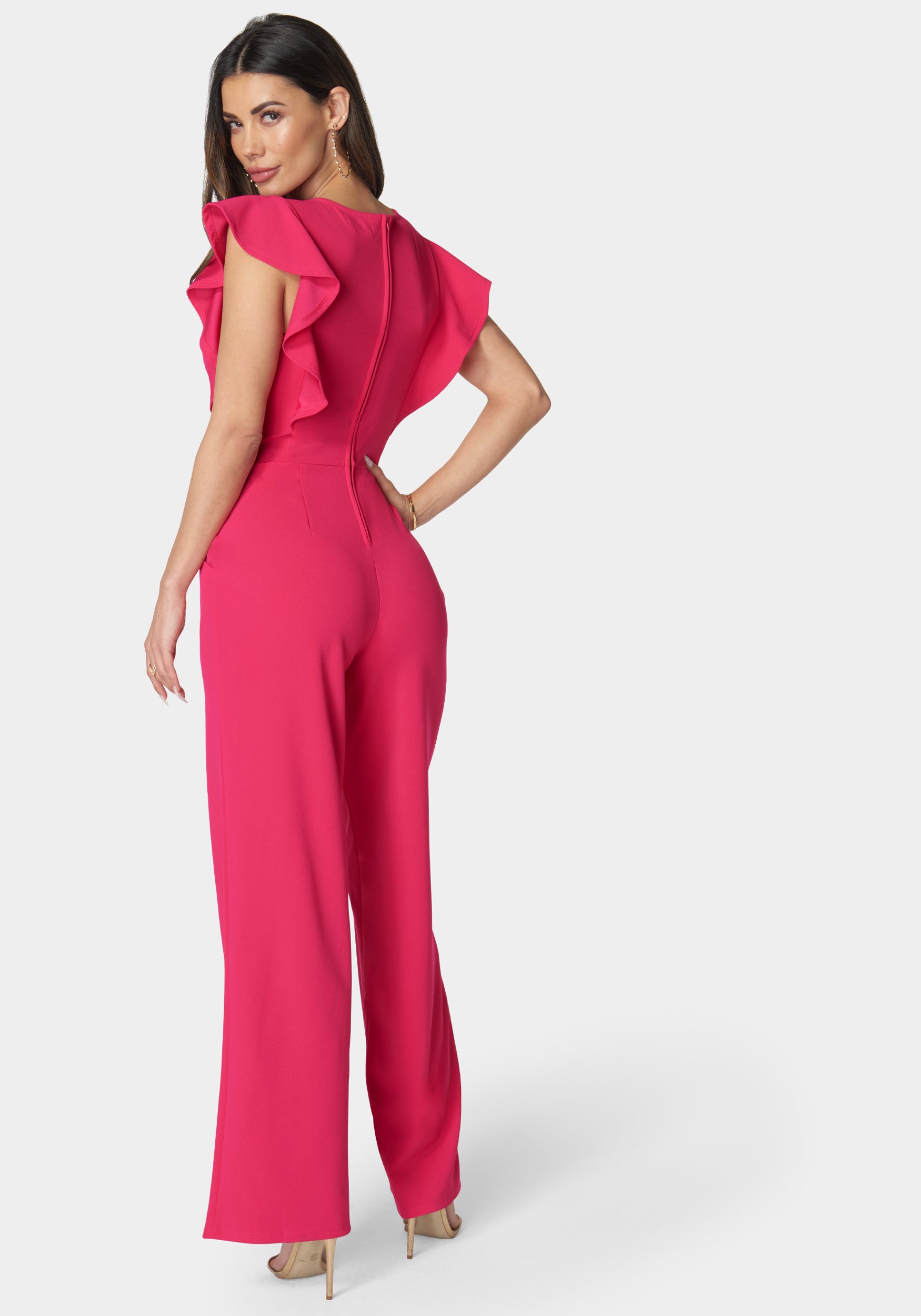 Flutter Sleeve Core Jumpsuit