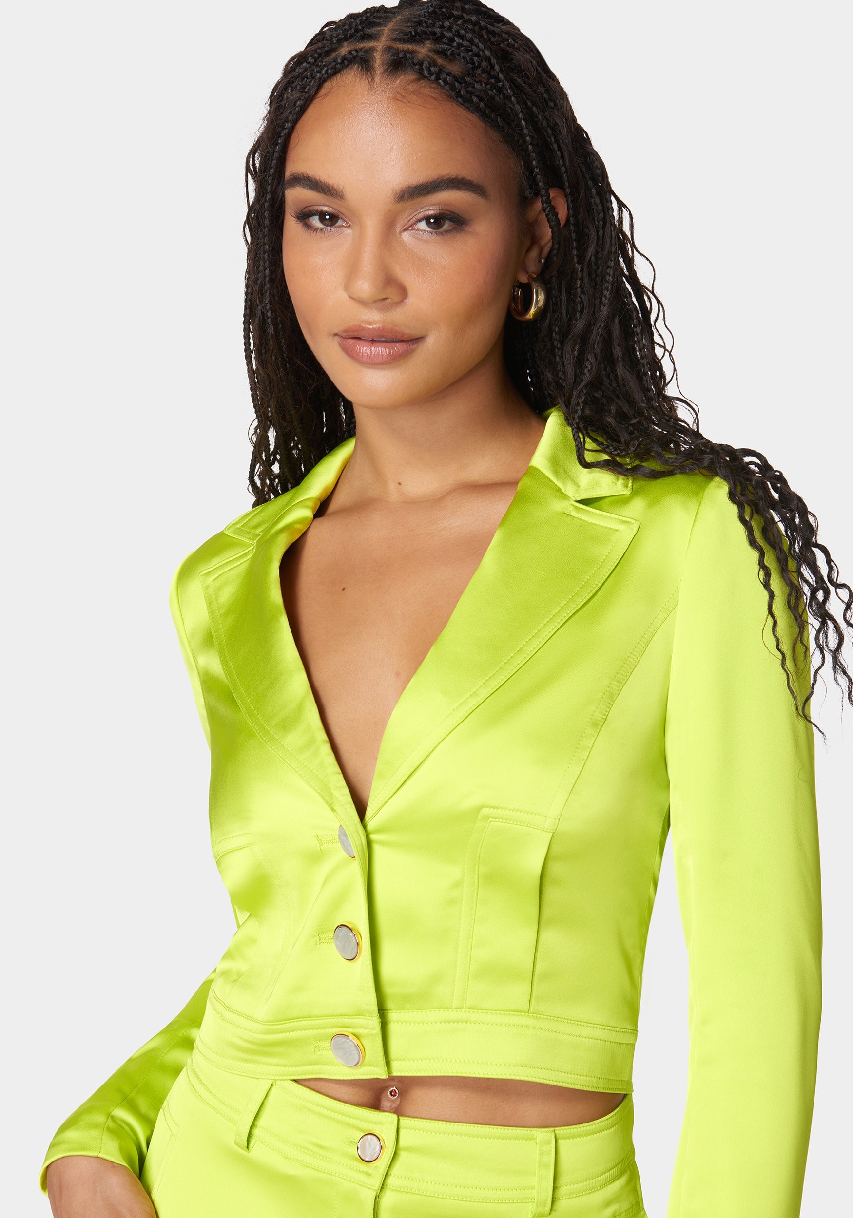 Tailored Satin Jacket