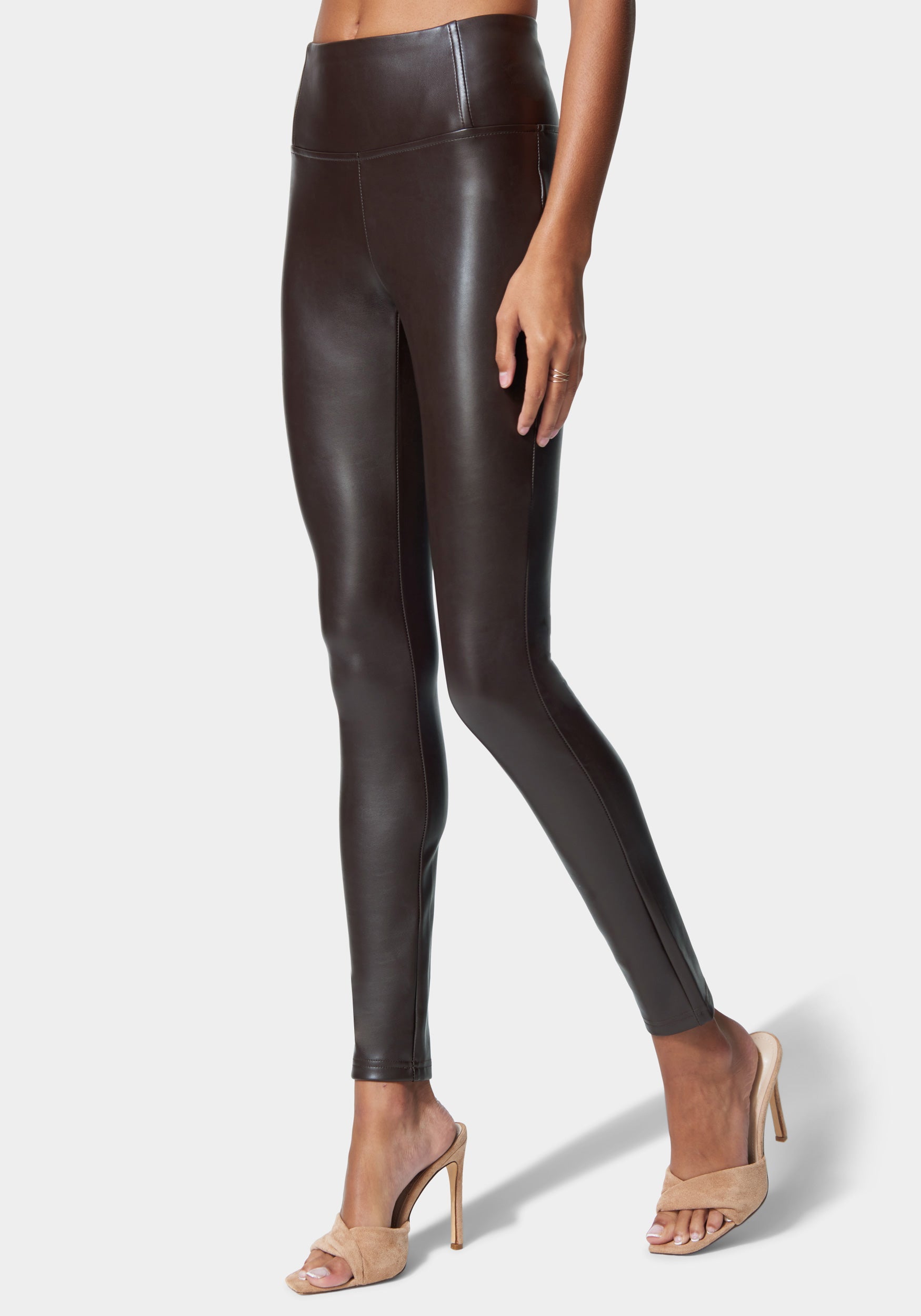 High Waist Vegan Leather Legging