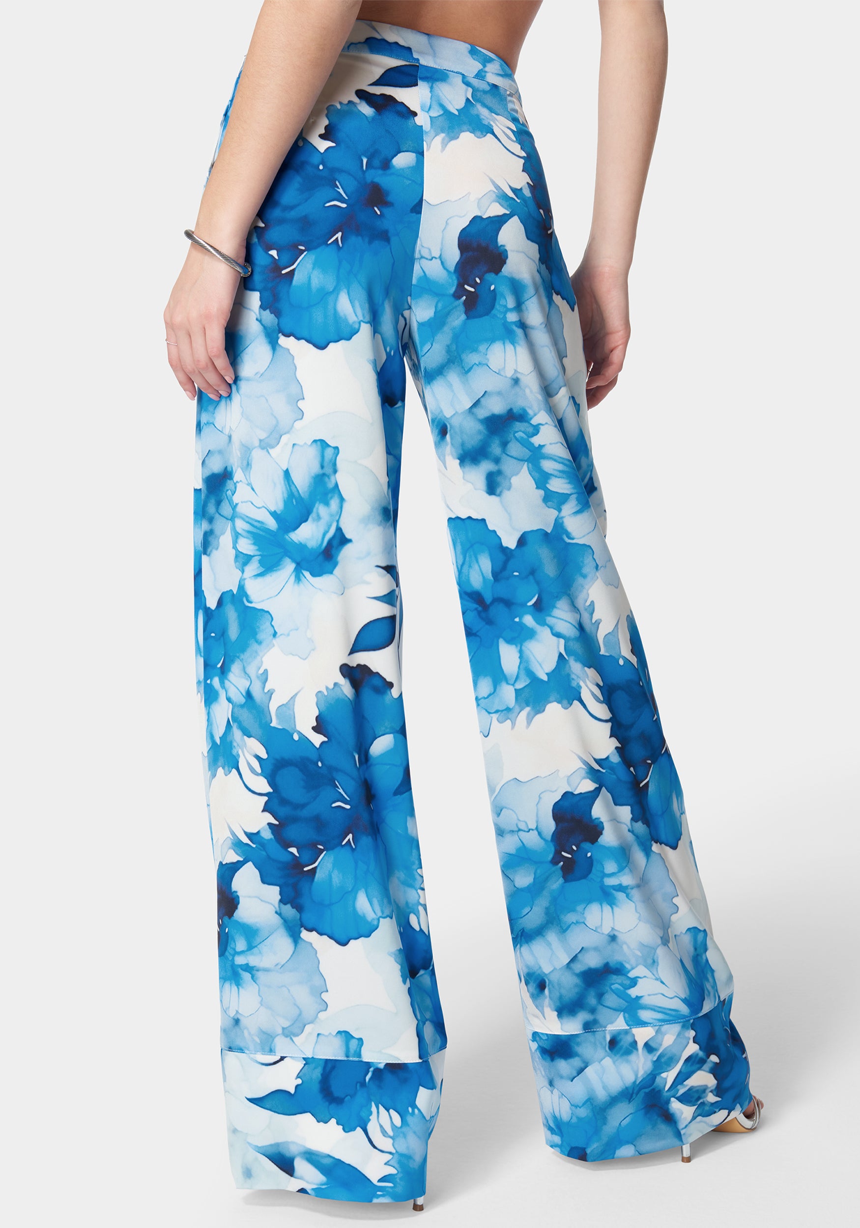 Satin High Waist Palazzo Pant