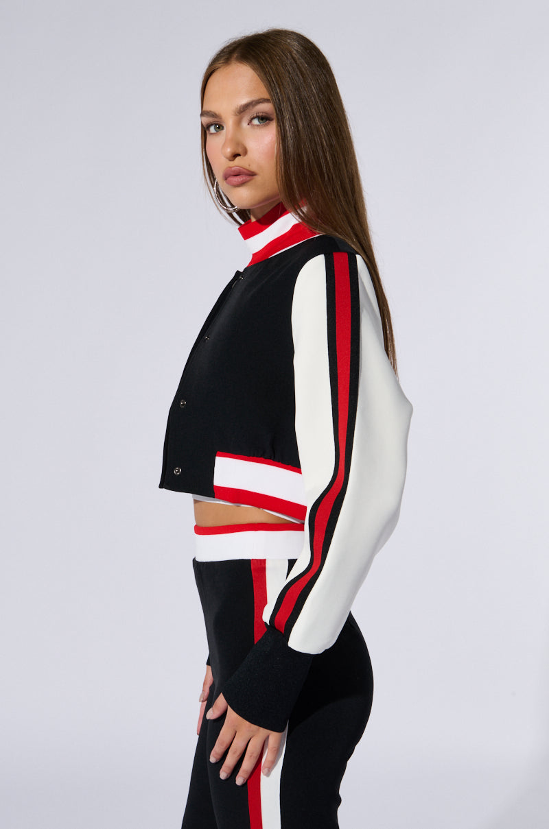 RAYE CROPPED BOMBER