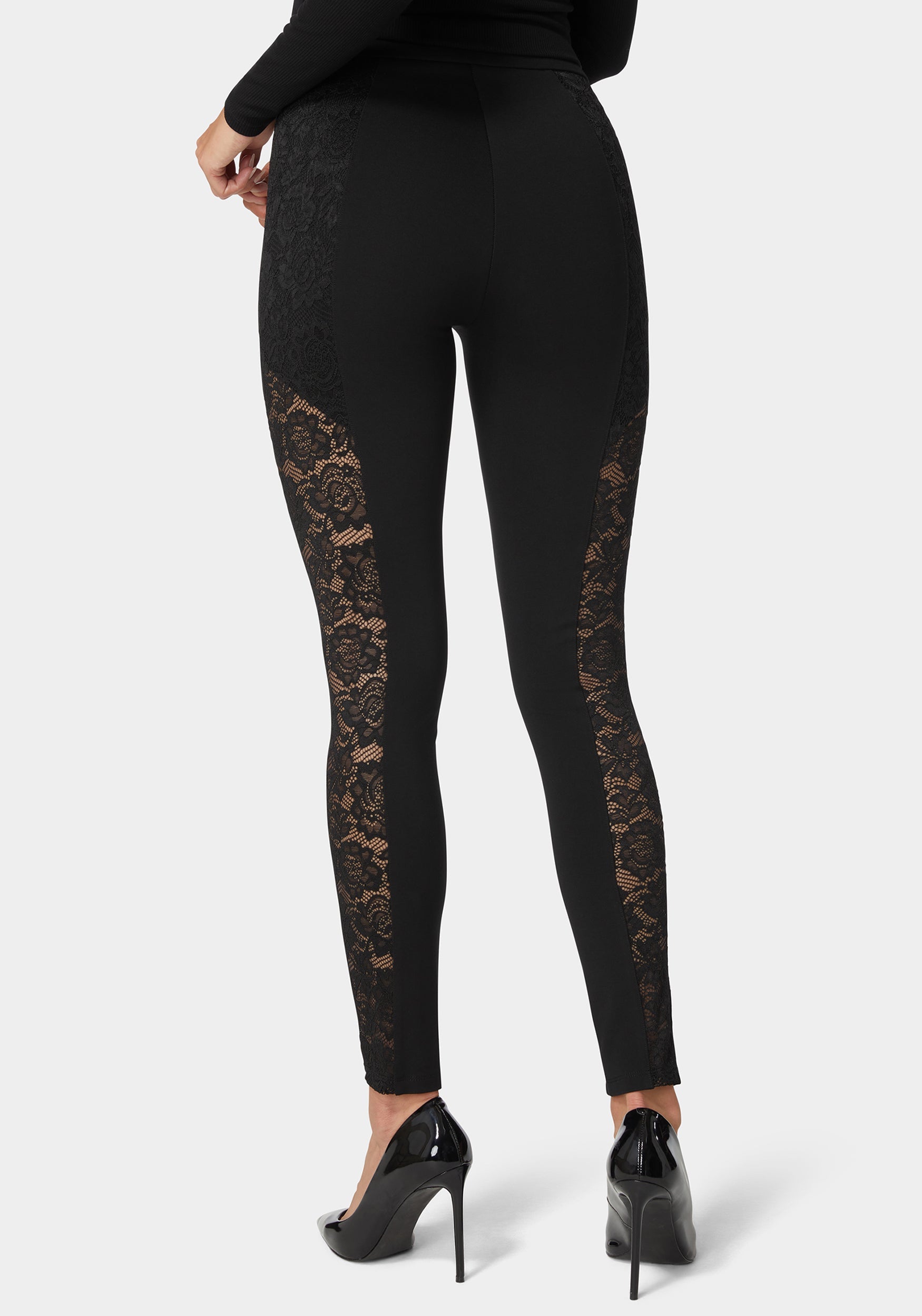 High Waist Lace Combo Insert Pdr Legging