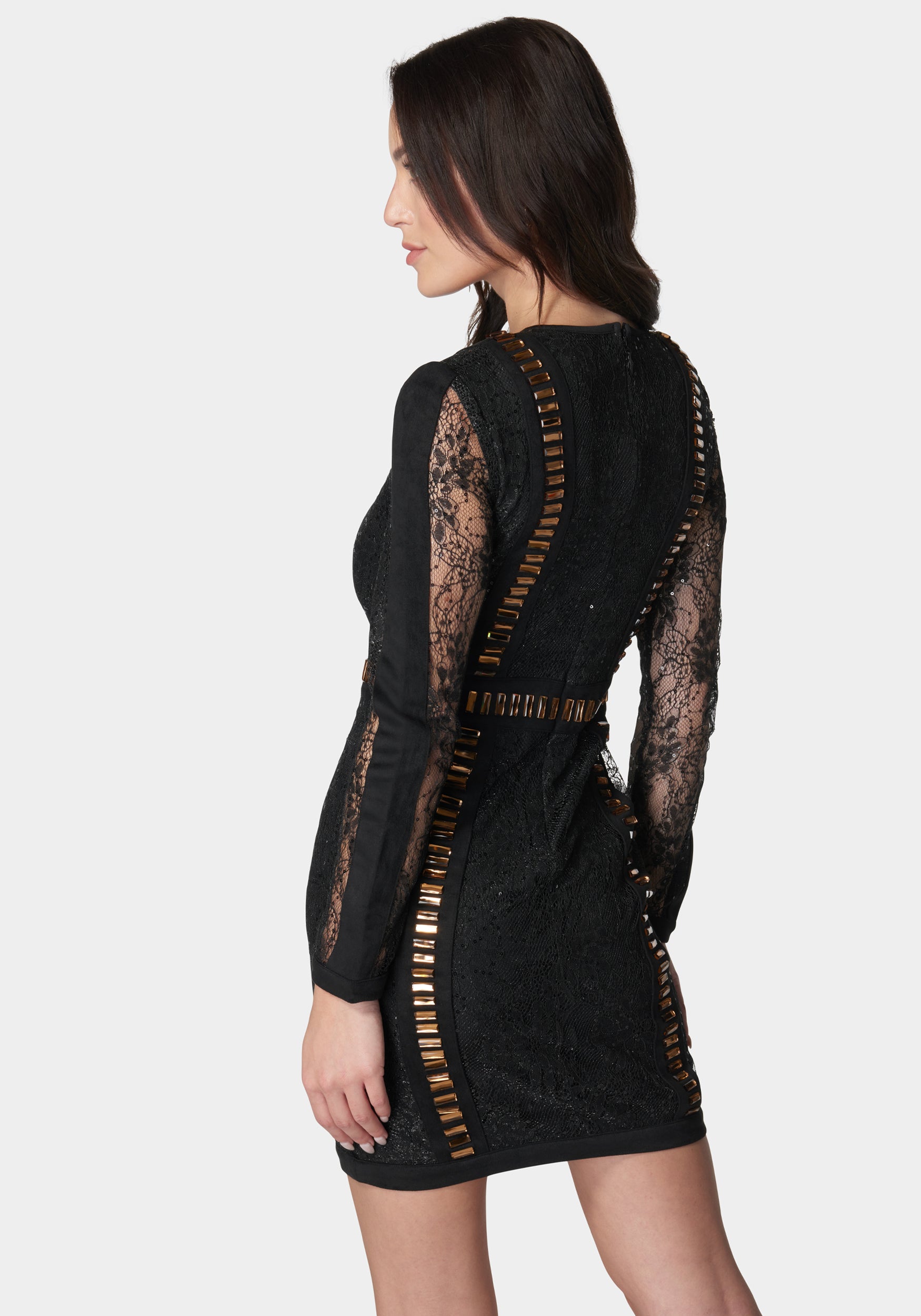 Sequin Lace Corset Dress